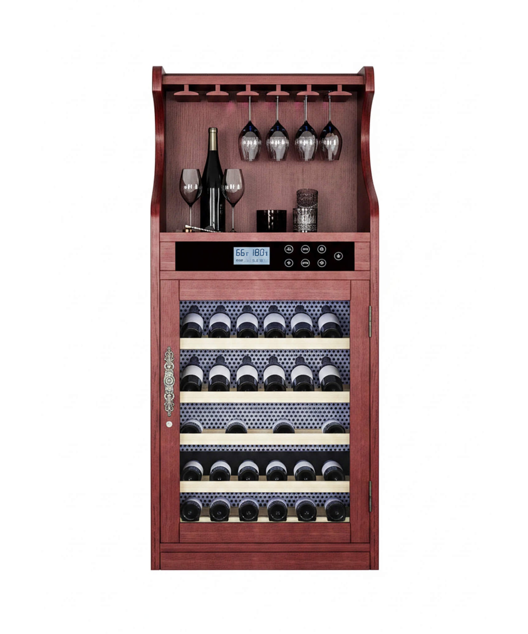 Nuvia Luxury 43-Bottle Freestanding Low Noise Wine Cooler Cabinet (SAK56084)