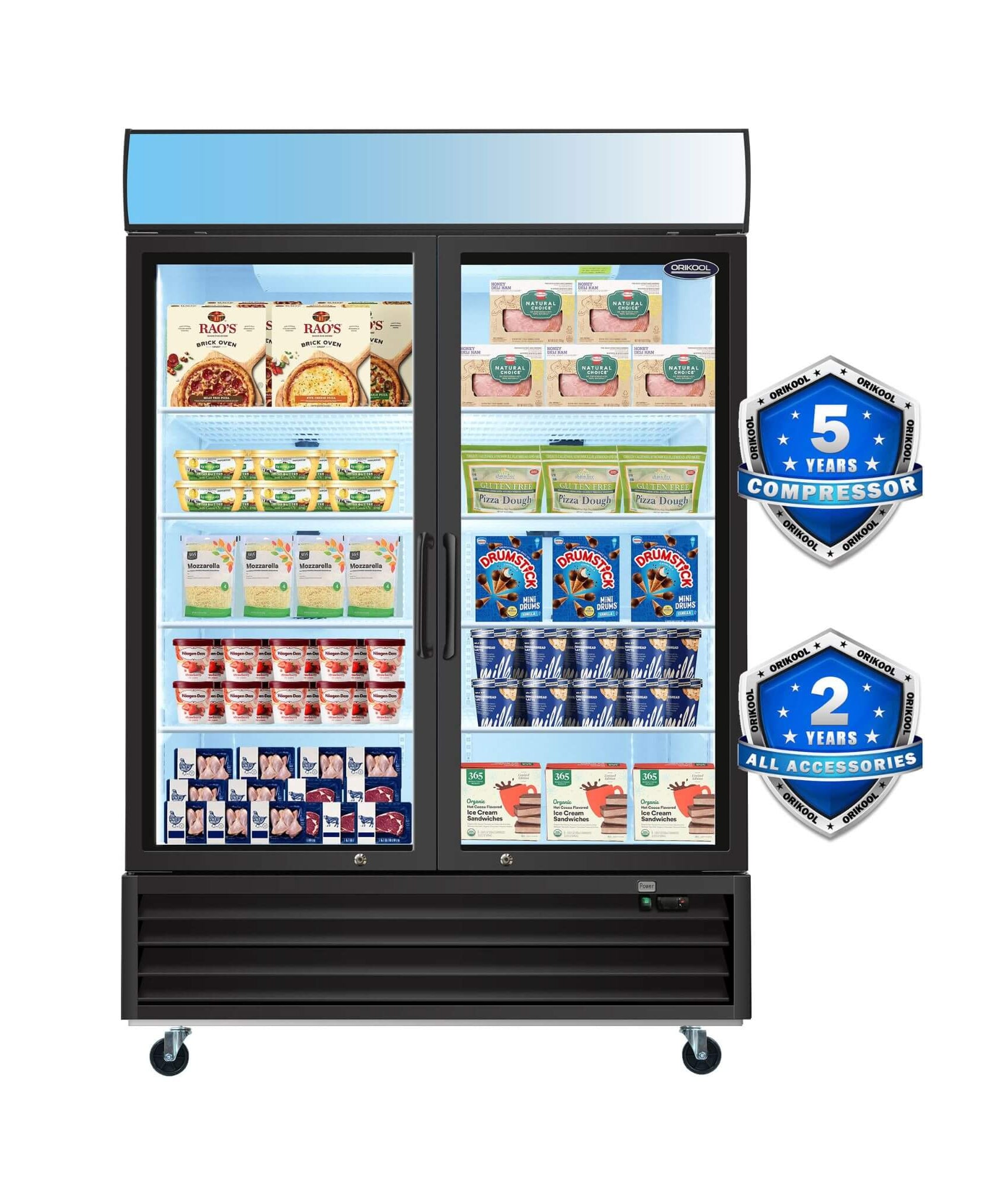 44.7 Cu.Ft Commercial Glass Door Merchandiser Freezer With LED Display (SAK39478)