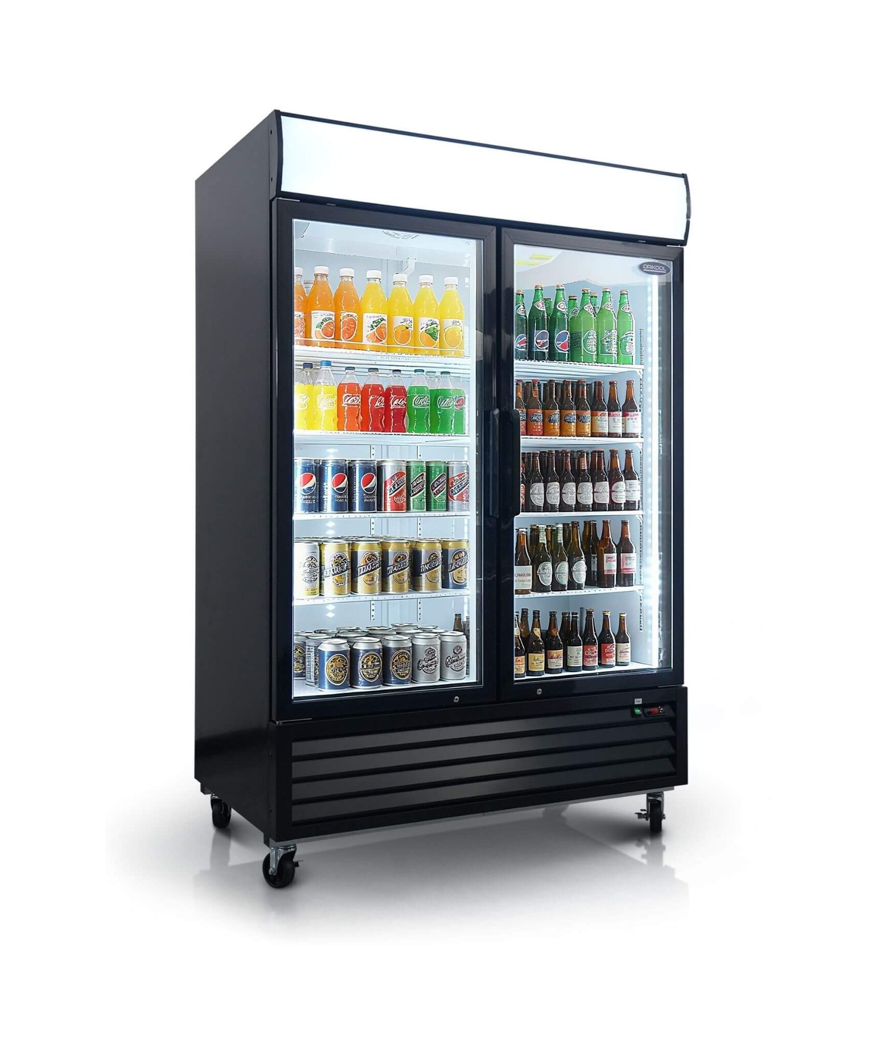 44.7 Cu.Ft Double-Door Commercial Display Merchandising Refrigerator (SAK54692)