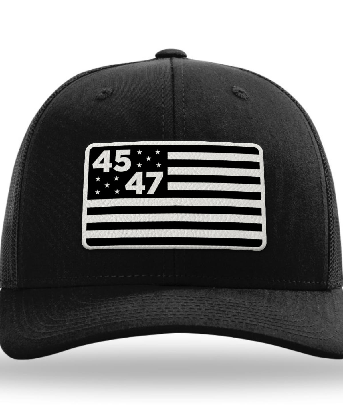 45th & 47th President Flag Hat (Monochrome)