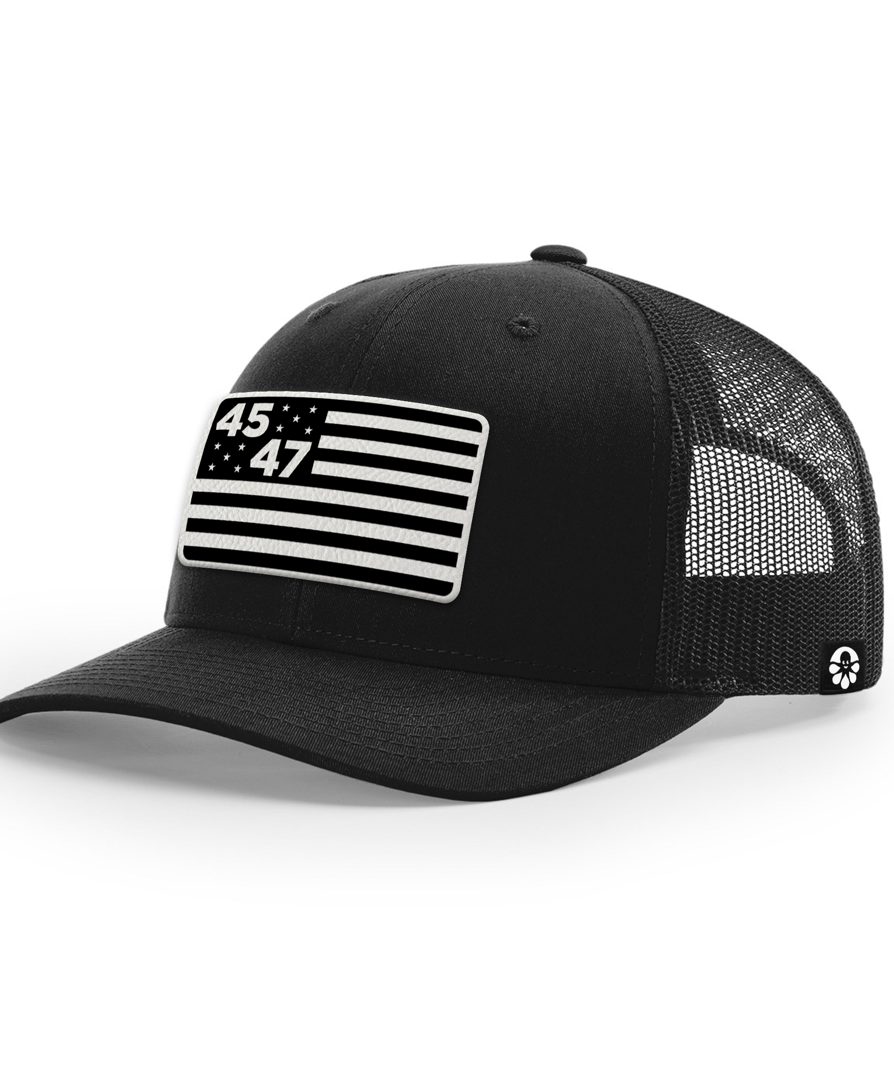 45th & 47th President Flag Hat (Monochrome)