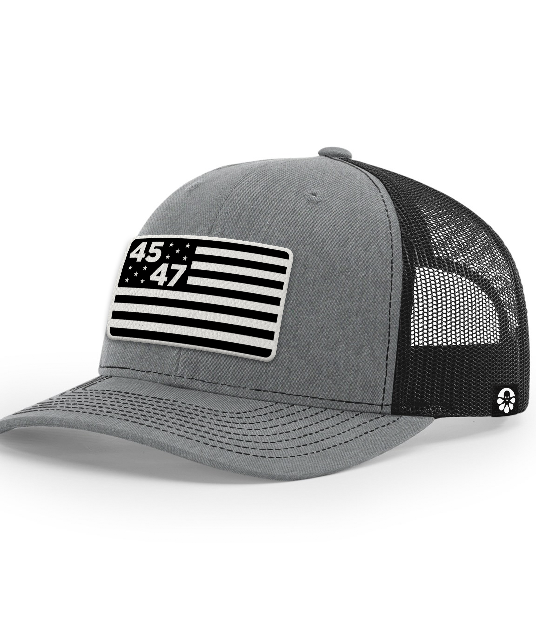 45th & 47th President Flag Hat (Monochrome)