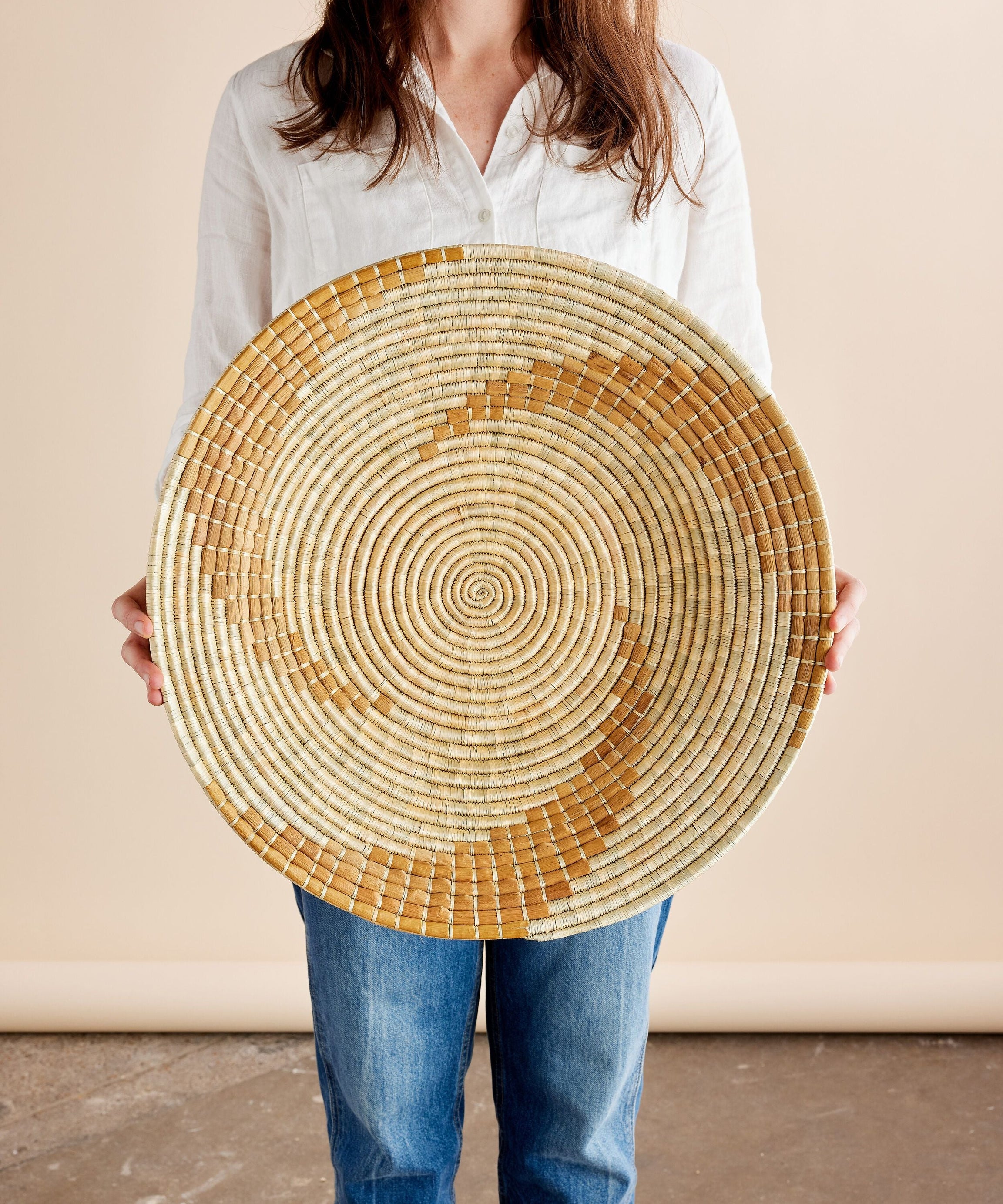Bahari Banana Bark Wall Basket