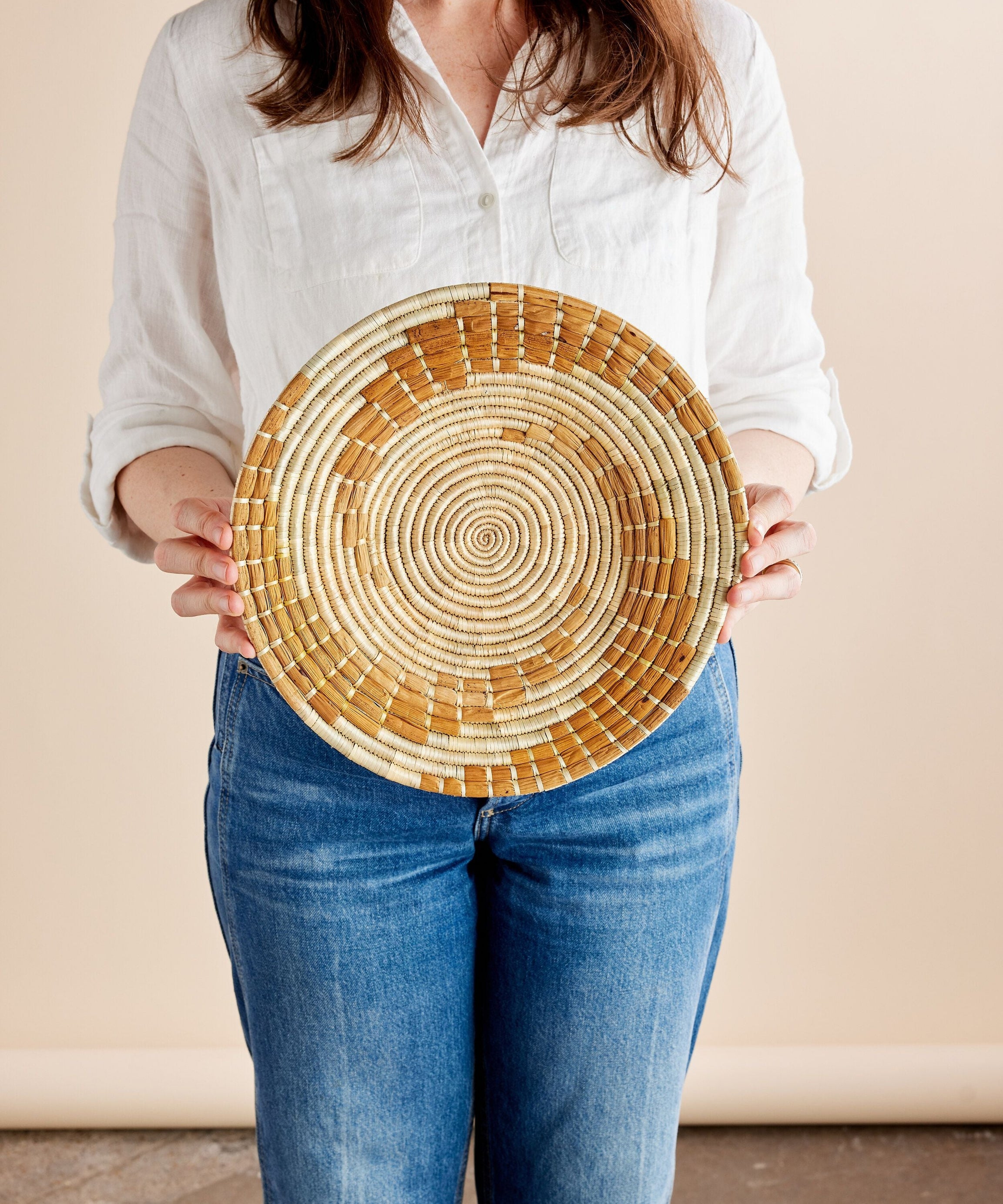 Bahari Banana Bark Wall Basket
