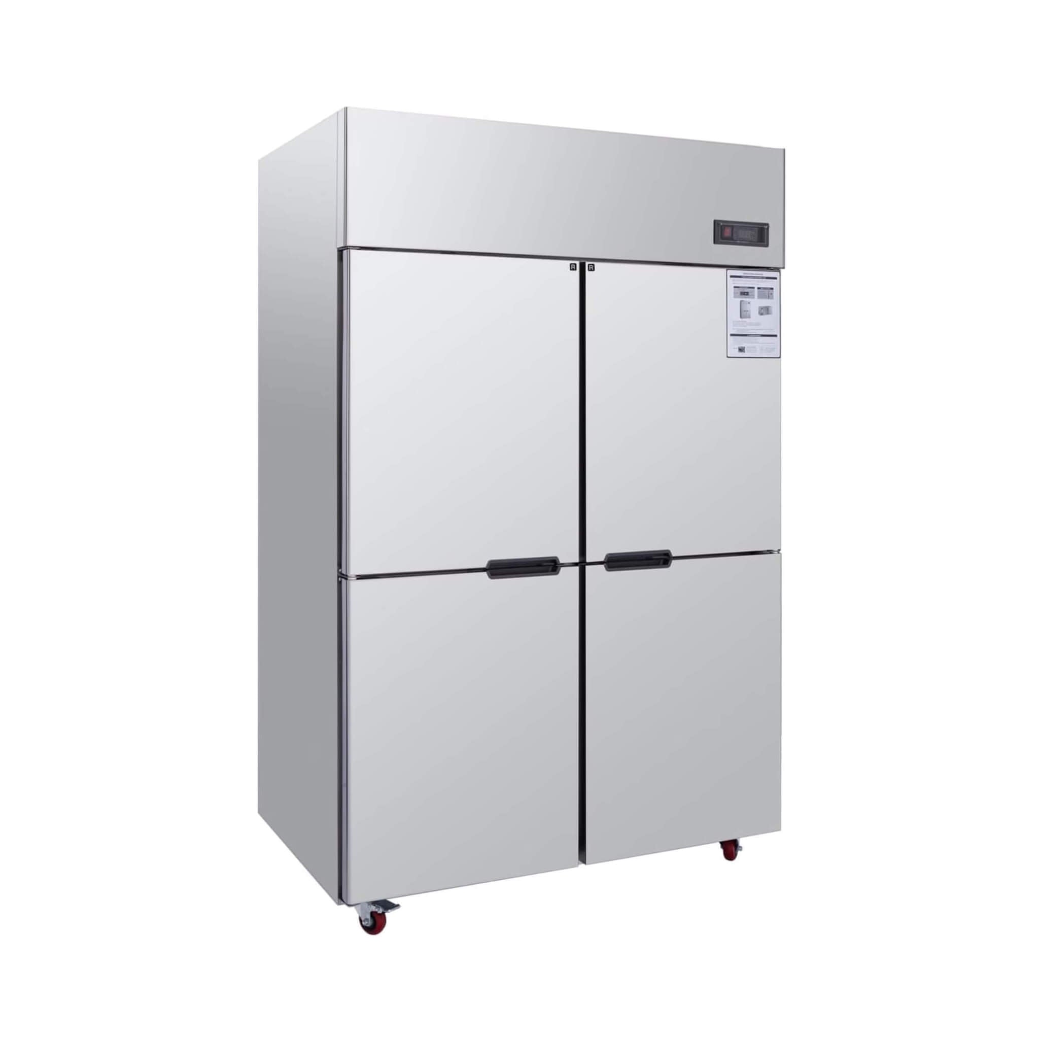 48-Inch Commercial 33 Cu.Ft Stainless Steel Reach-In Refrigerator With Four Split Doors (SAK83046)