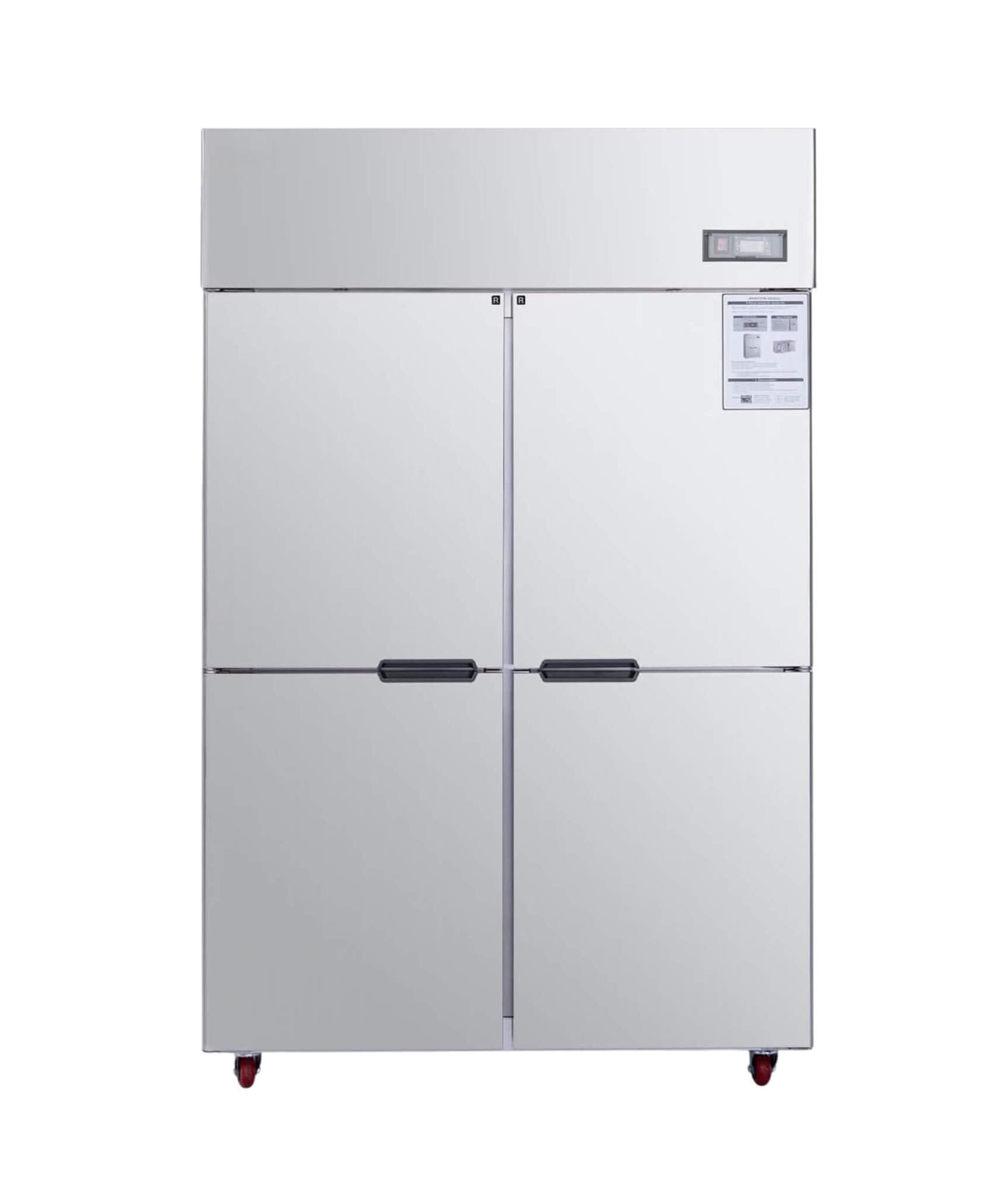 48-Inch Commercial 33 Cu.Ft Stainless Steel Reach-In Refrigerator With Four Split Doors (SAK83046)