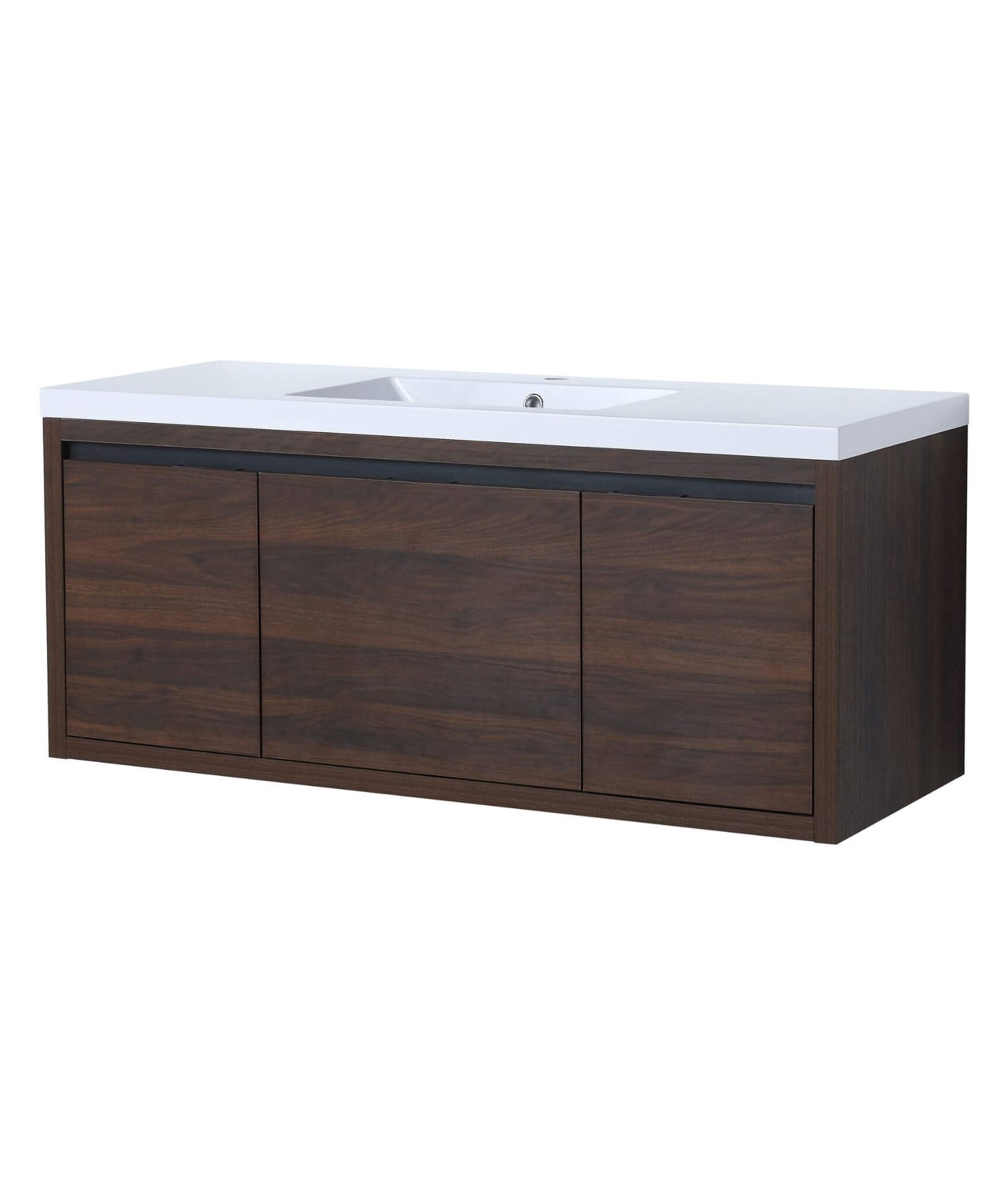 Nuvia Floating Bathroom Vanity With Resin Sink Soft Close Doors (SAK82560)