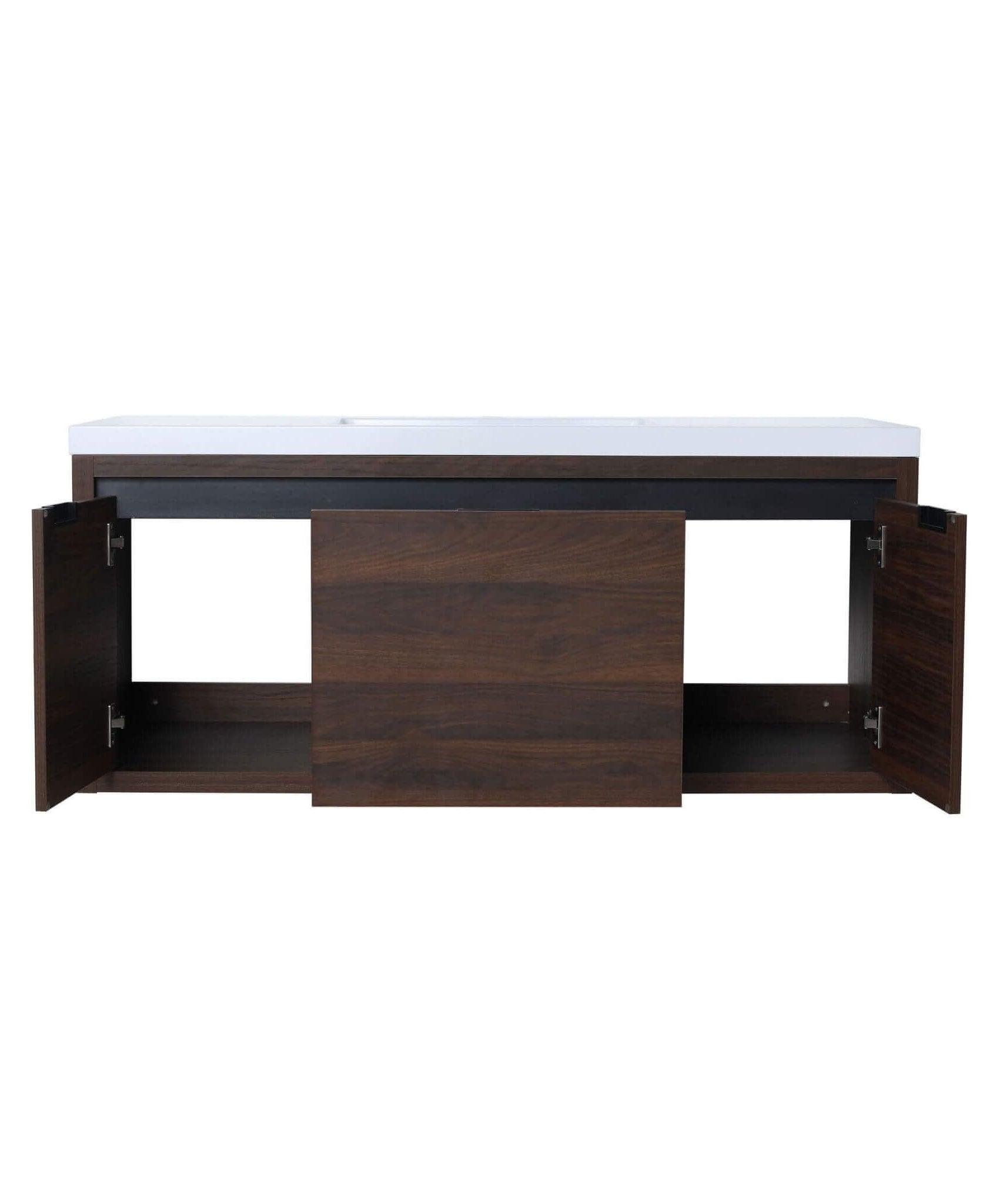 Nuvia Floating Bathroom Vanity With Resin Sink Soft Close Doors (SAK82560)