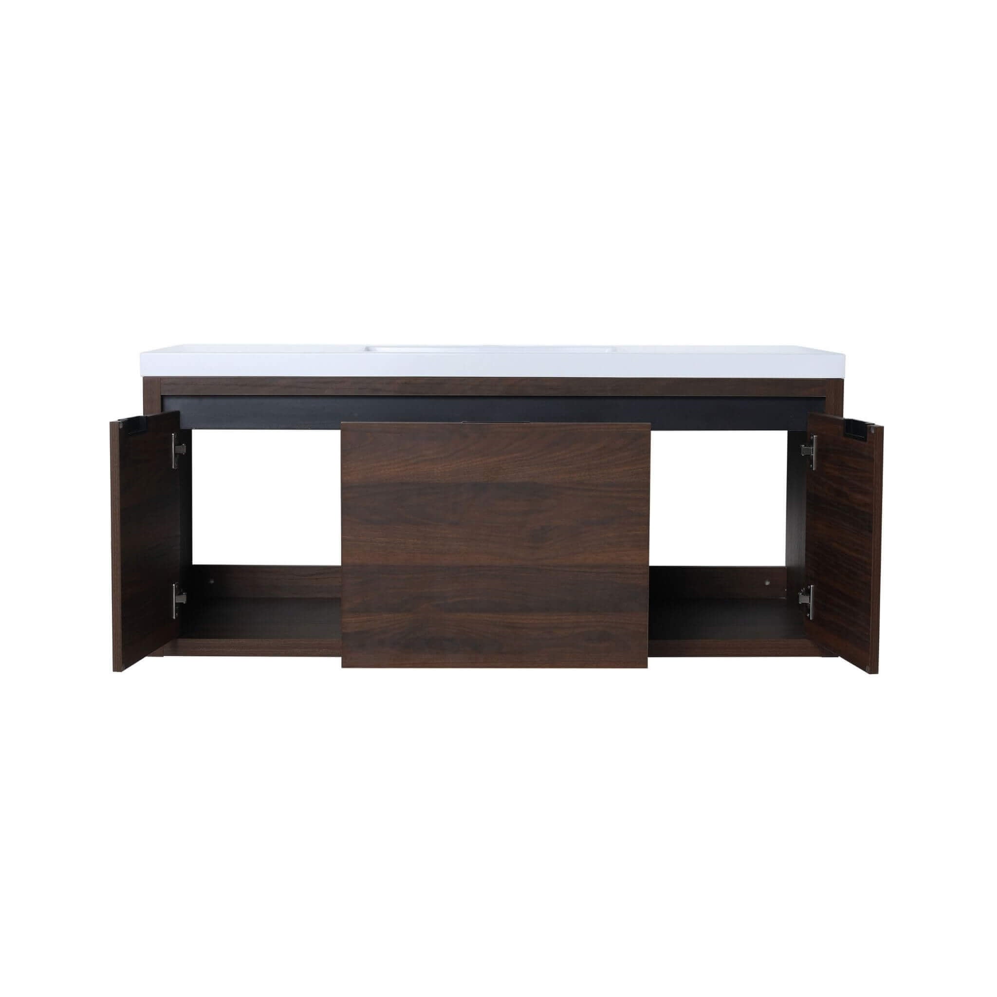 Nuvia Floating Bathroom Vanity With Resin Sink Soft Close Doors (SAK82560)