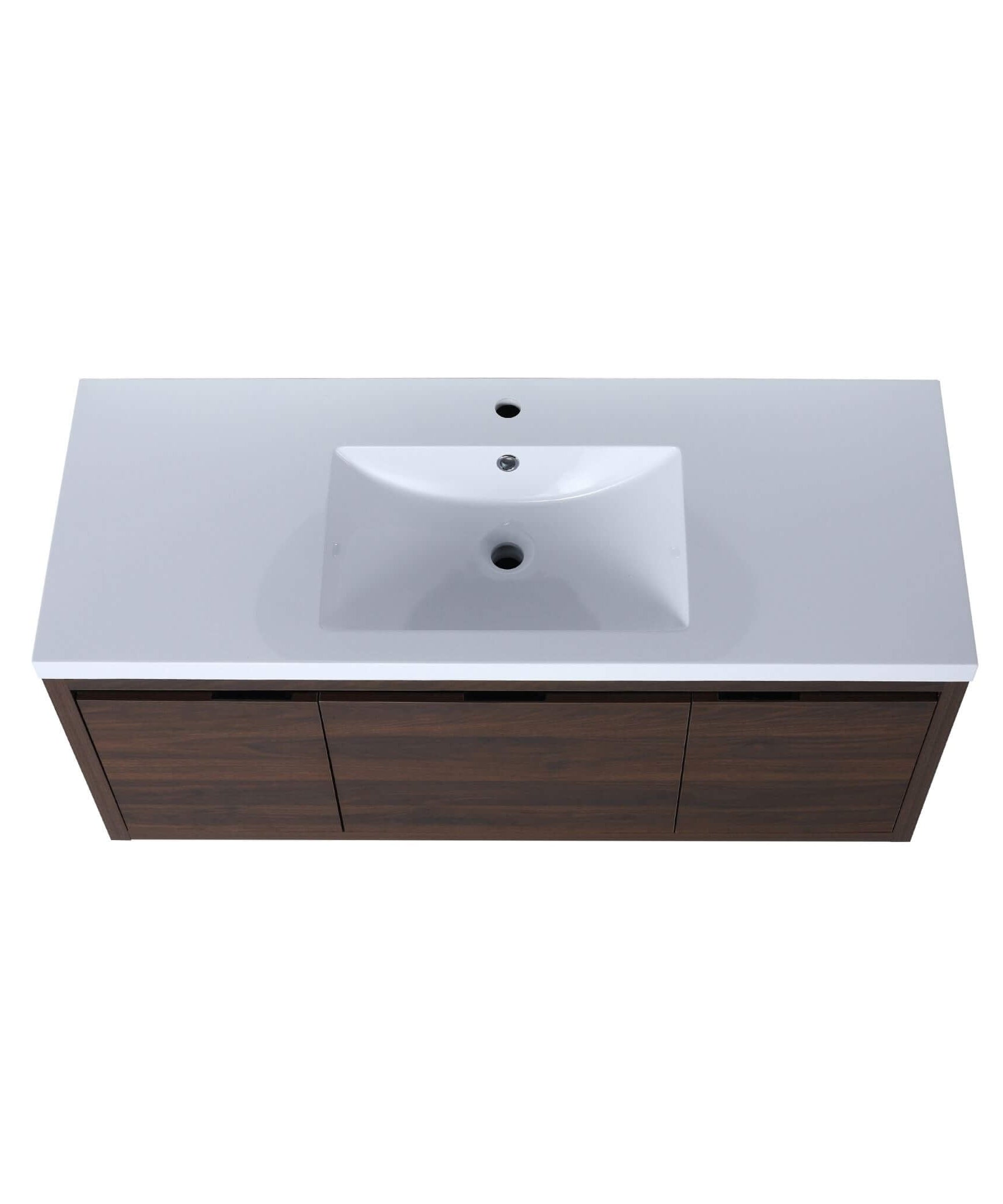 Nuvia Floating Bathroom Vanity With Resin Sink Soft Close Doors (SAK82560)