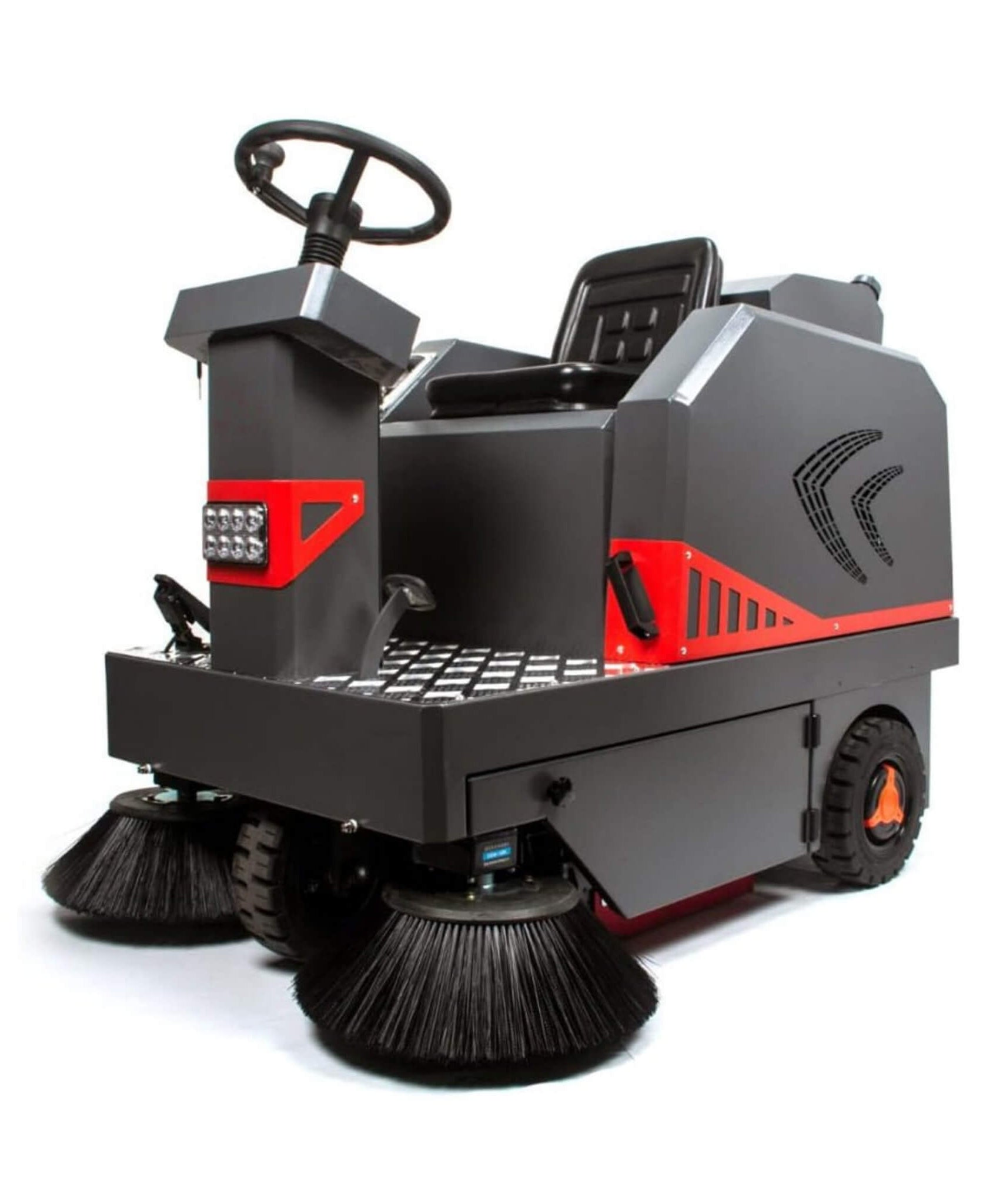 49-Inch Heavy-Duty 1400W Electric Industrial Ride-On Floor Sweeper With Dustbin & Water Tank (SAK18436)