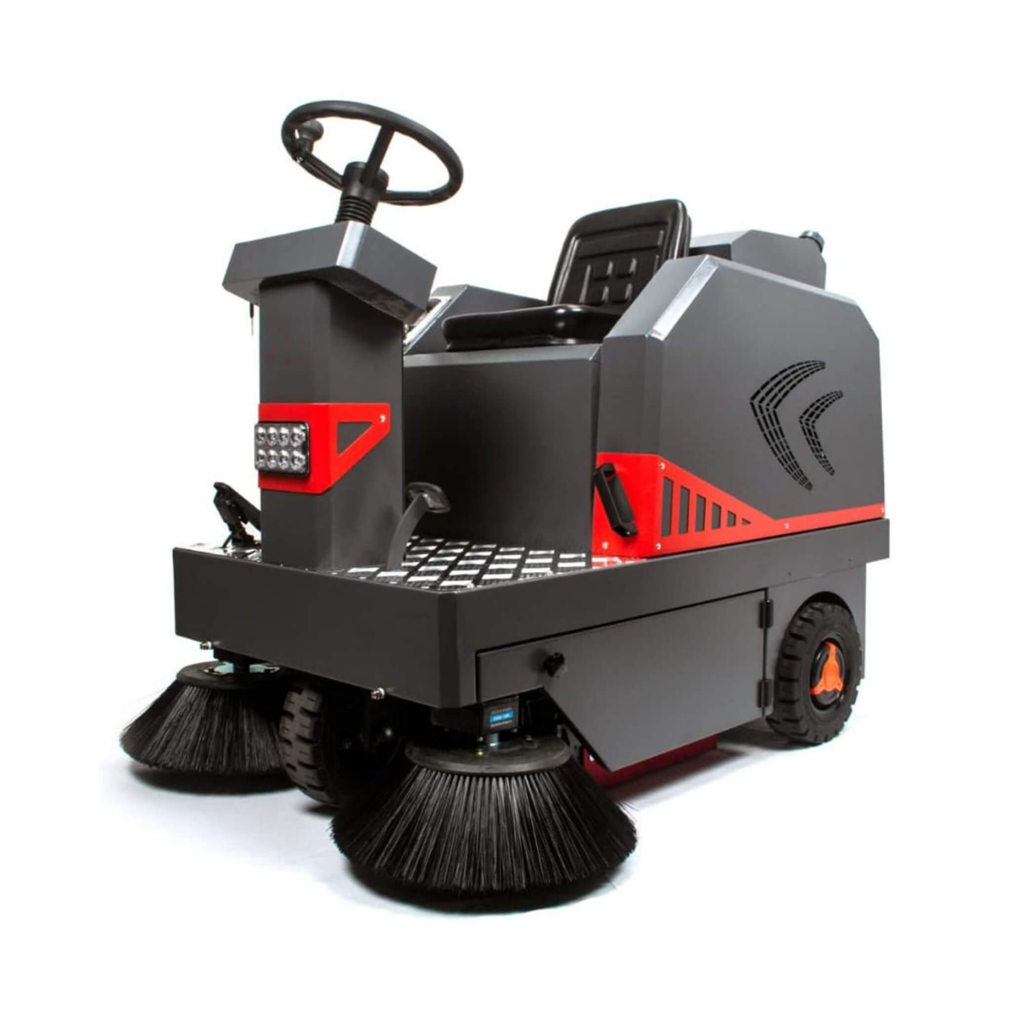 49-Inch Heavy-Duty 1400W Electric Industrial Ride-On Floor Sweeper With Dustbin & Water Tank (SAK18436)