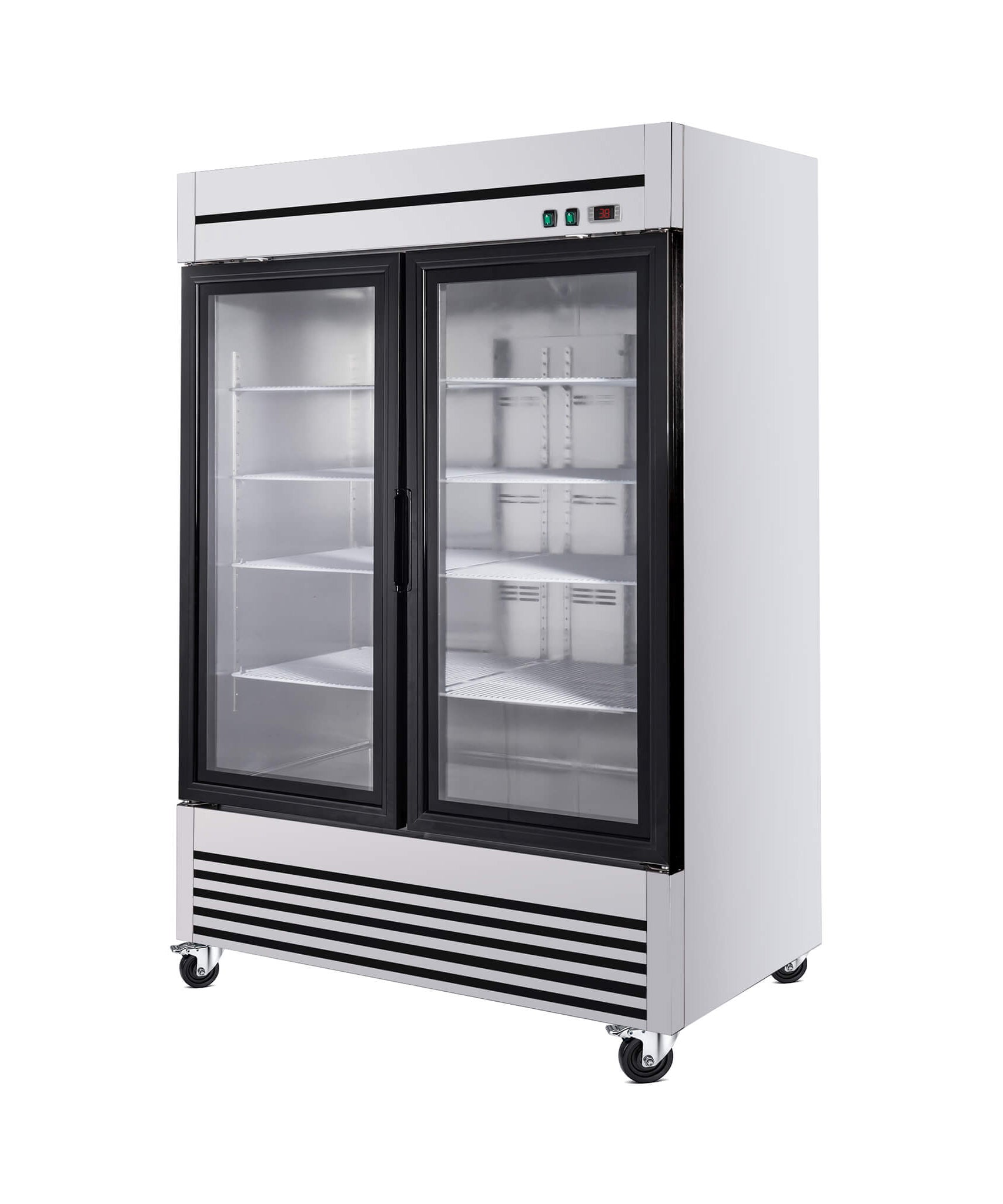 49-Inch Upright Commercial Reach-In Display Refrigerator (SAK16785)