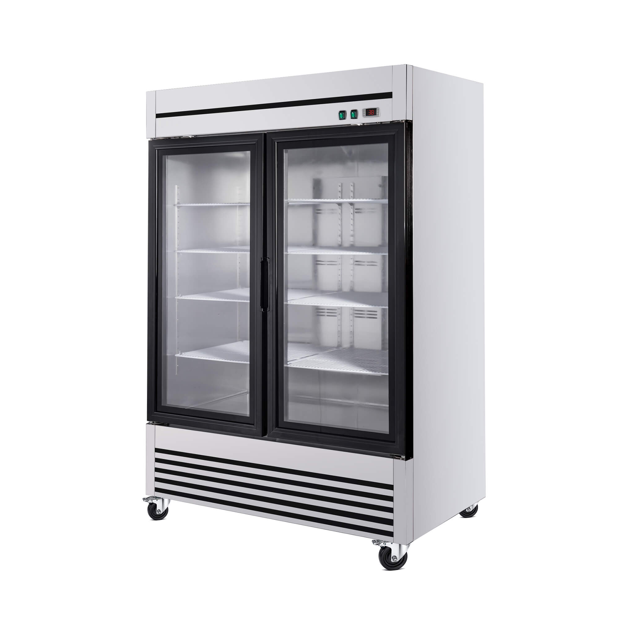 49-Inch Upright Commercial Reach-In Display Refrigerator (SAK16785)