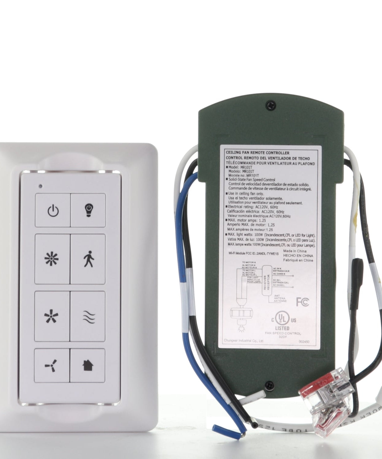 Harbor Breeze 4L000013680 Remote and Receiver Kit for Elmhurst 52-in Ceiling Fan | FansIO App & Voice Control - 2AQZU-18007