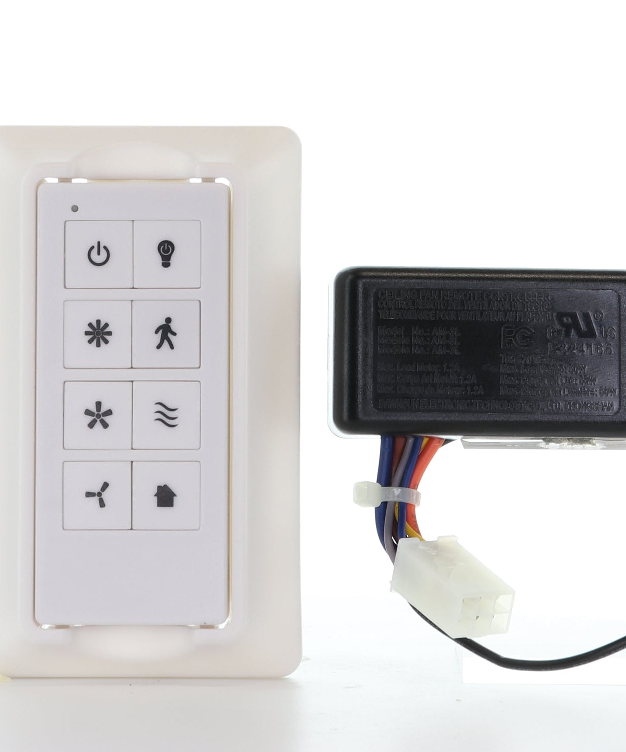 Harbor Breeze 4L000014680 Remote Control and Receiver Kit for Flanagan, Cumberland, Lindholm, and Marathon Ceiling Fans | A25-FA0158A | AM-3L - 4L000014680
