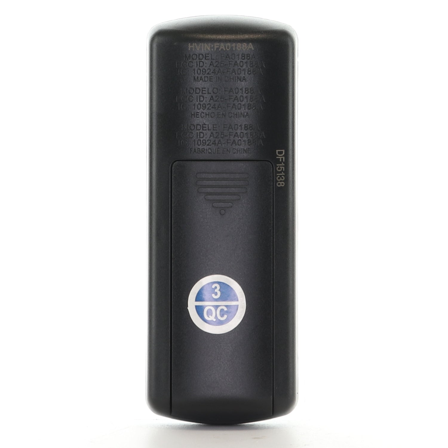 Anderic RRFA0308 Ceiling fan Remote Control for Harbor Breeze Boltz III, Mac III, Reverdy, Flanagan III, and Crestwell Fans - A25-FA0188A