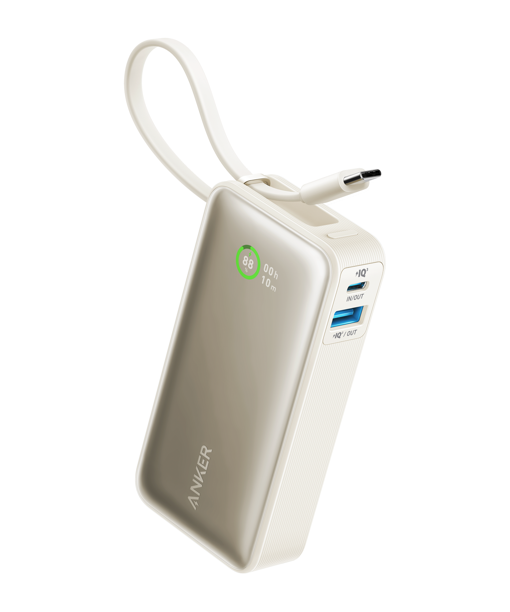 Anker Nano Power Bank (30W, Built-In USB-C Cable)