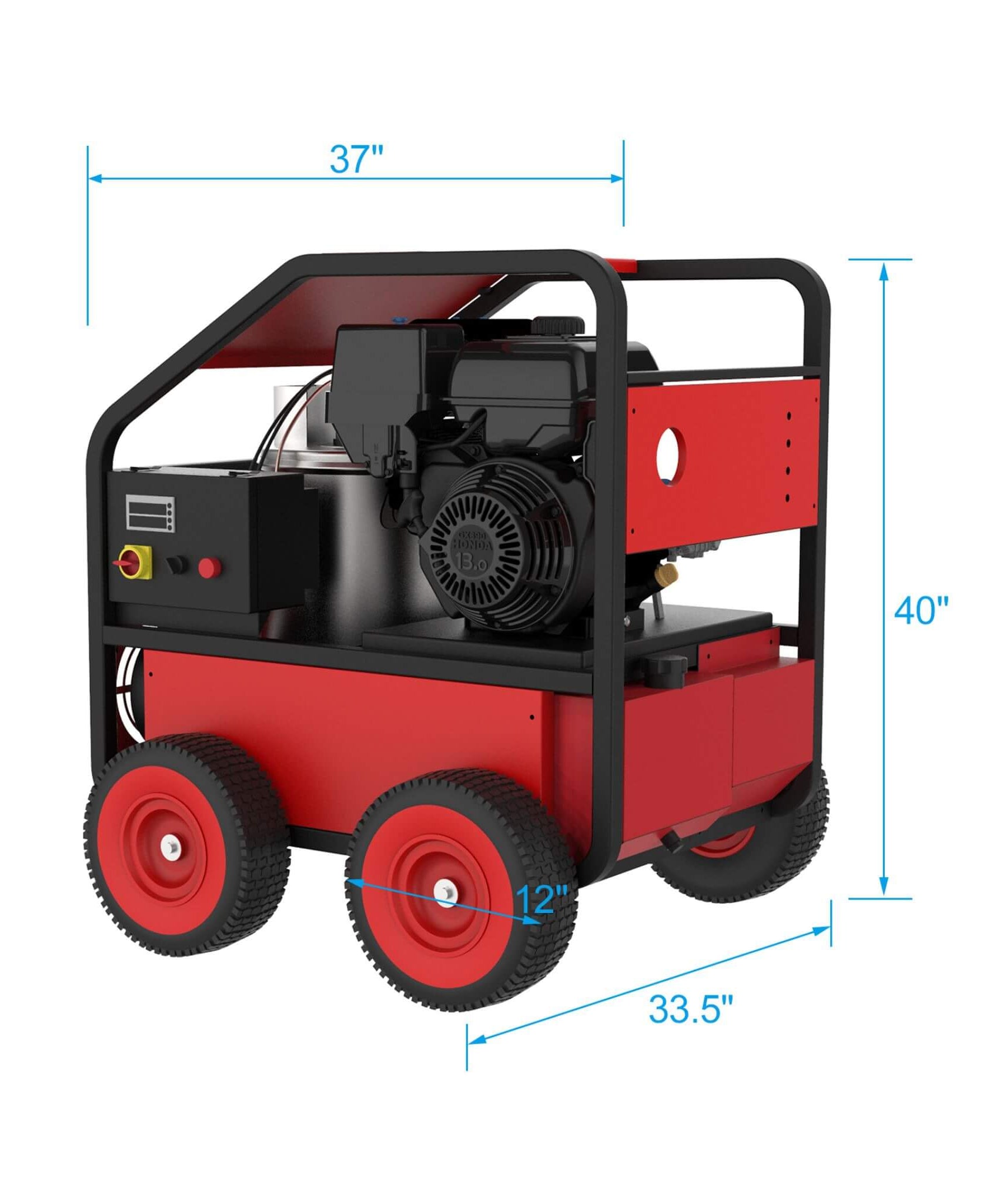 Heavy-Duty 4K PSI Commercial Hot Water Gas Powered Pressure Washer (SAK62461)