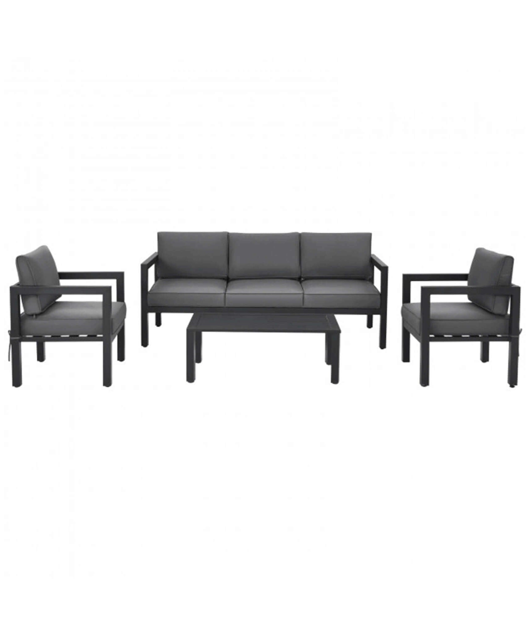 Alora 4-Piece Premium Outdoor Aluminum Furniture Set For Backyard & Poolside (SAK73532)