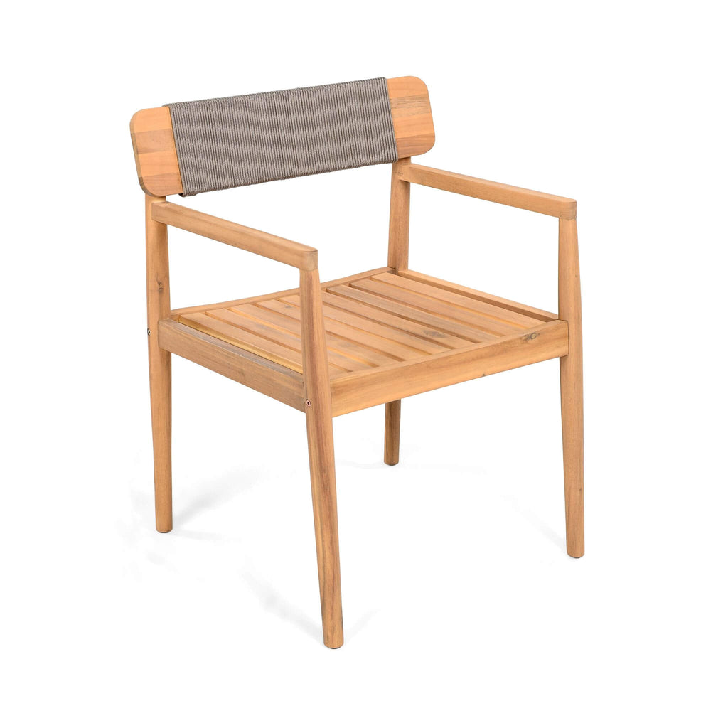 Alora Premium 5-Piece Acacia Wooden Outdoor Furniture Patio Set With Dining Chairs And Table (SAK70445)