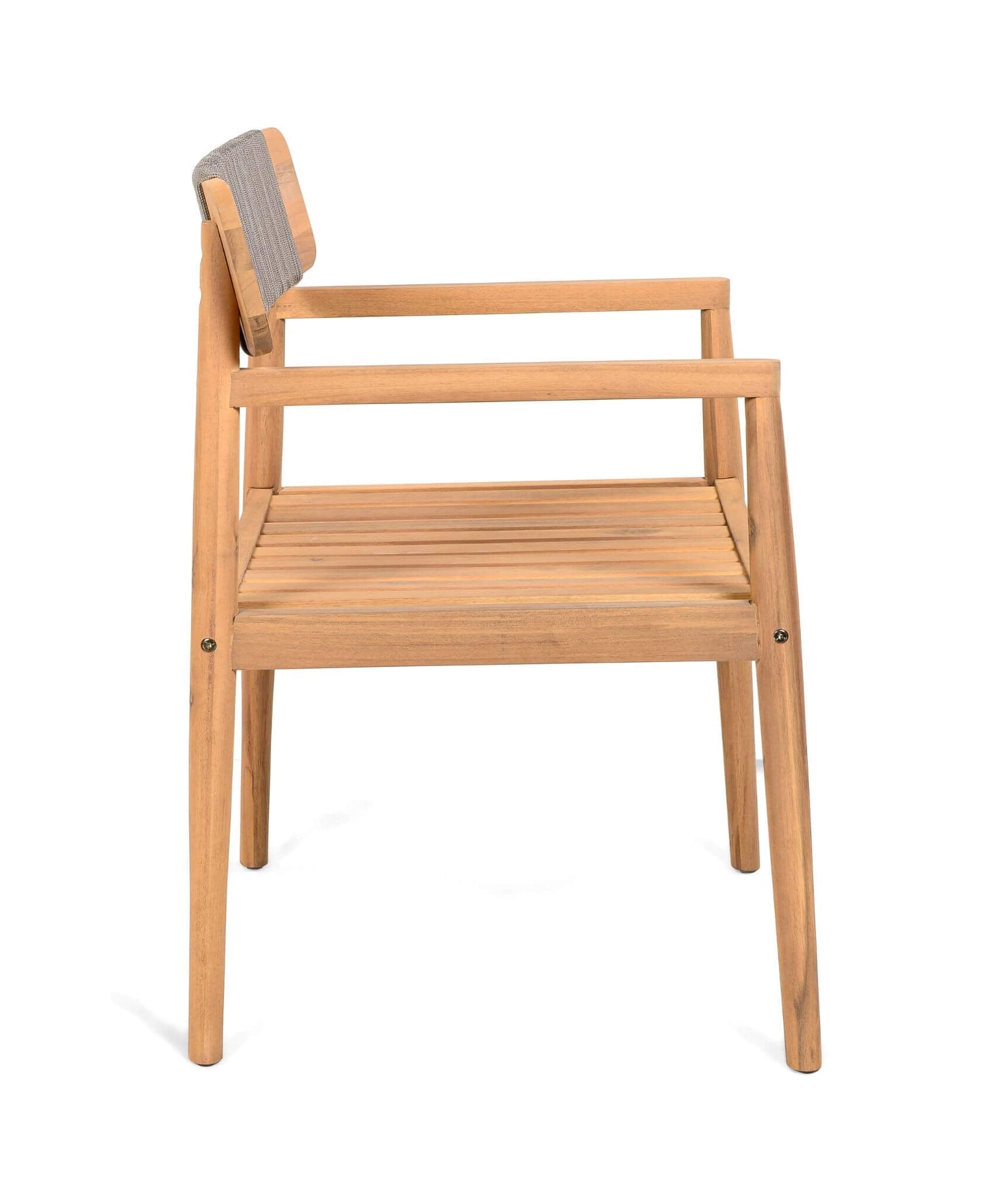 Alora Premium 5-Piece Acacia Wooden Outdoor Furniture Patio Set With Dining Chairs And Table (SAK70445)