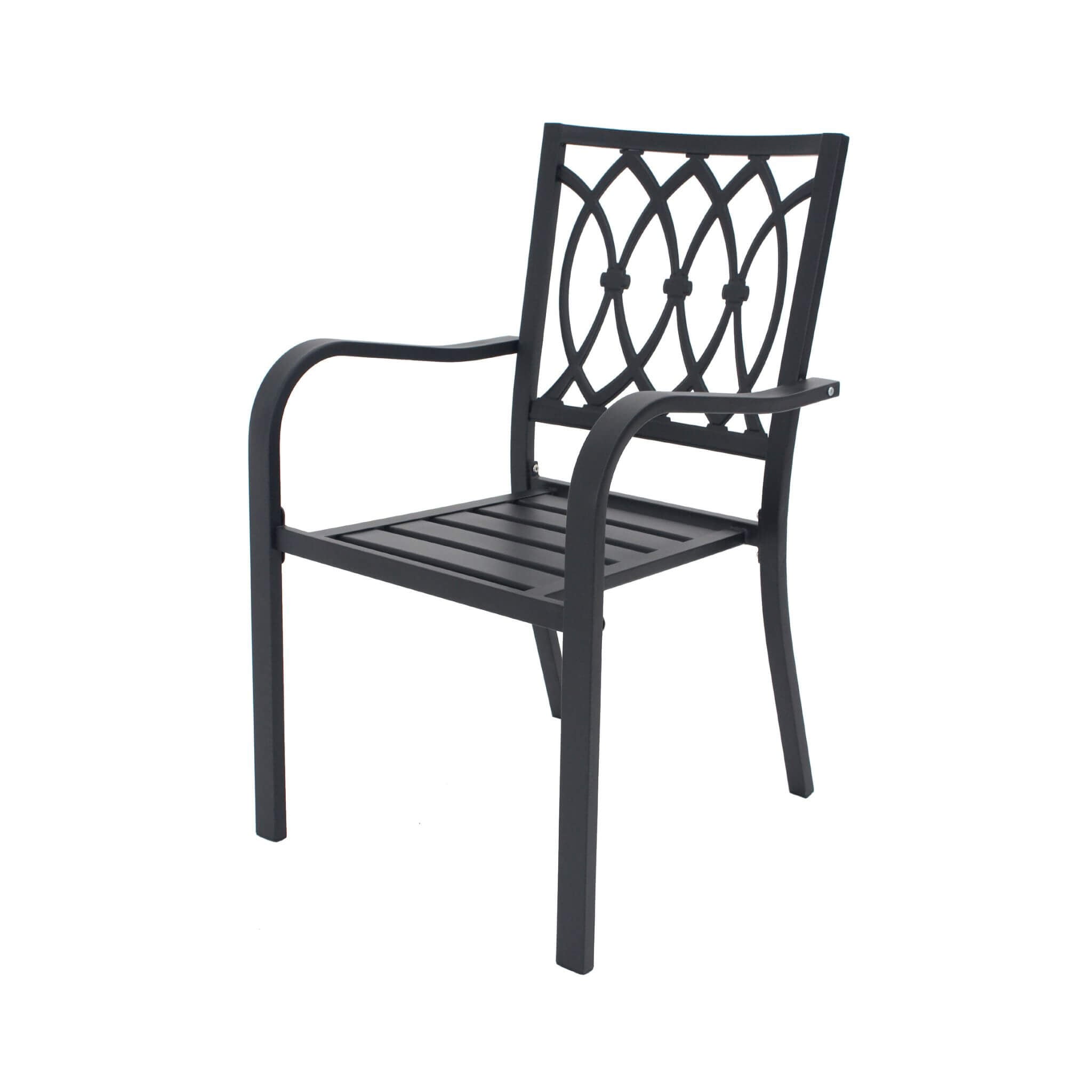Alora 5-Piece Outdoor Dining Set With 4 Heavy-Duty Chairs And Square Table With Umbrella Hole [UMBRELLA NOT INCLUDED] (SAK93546)