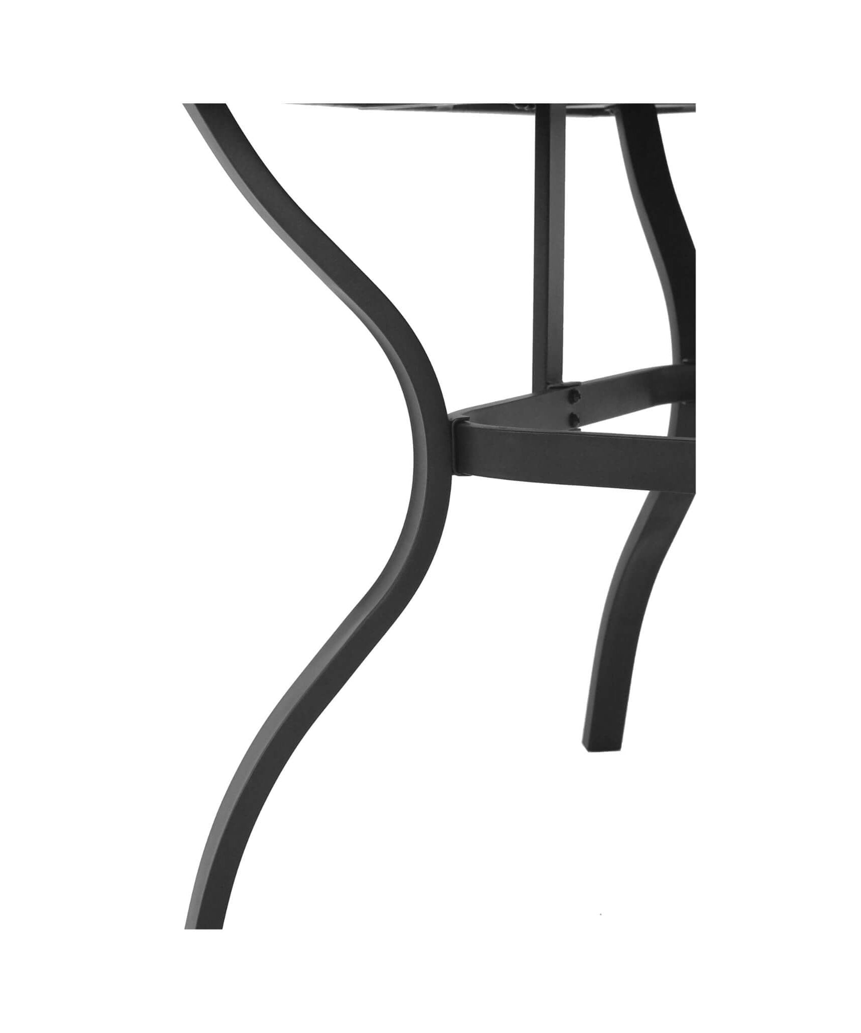 Alora 5-Piece Outdoor Dining Set With 4 Heavy-Duty Chairs And Square Table With Umbrella Hole [UMBRELLA NOT INCLUDED] (SAK93546)