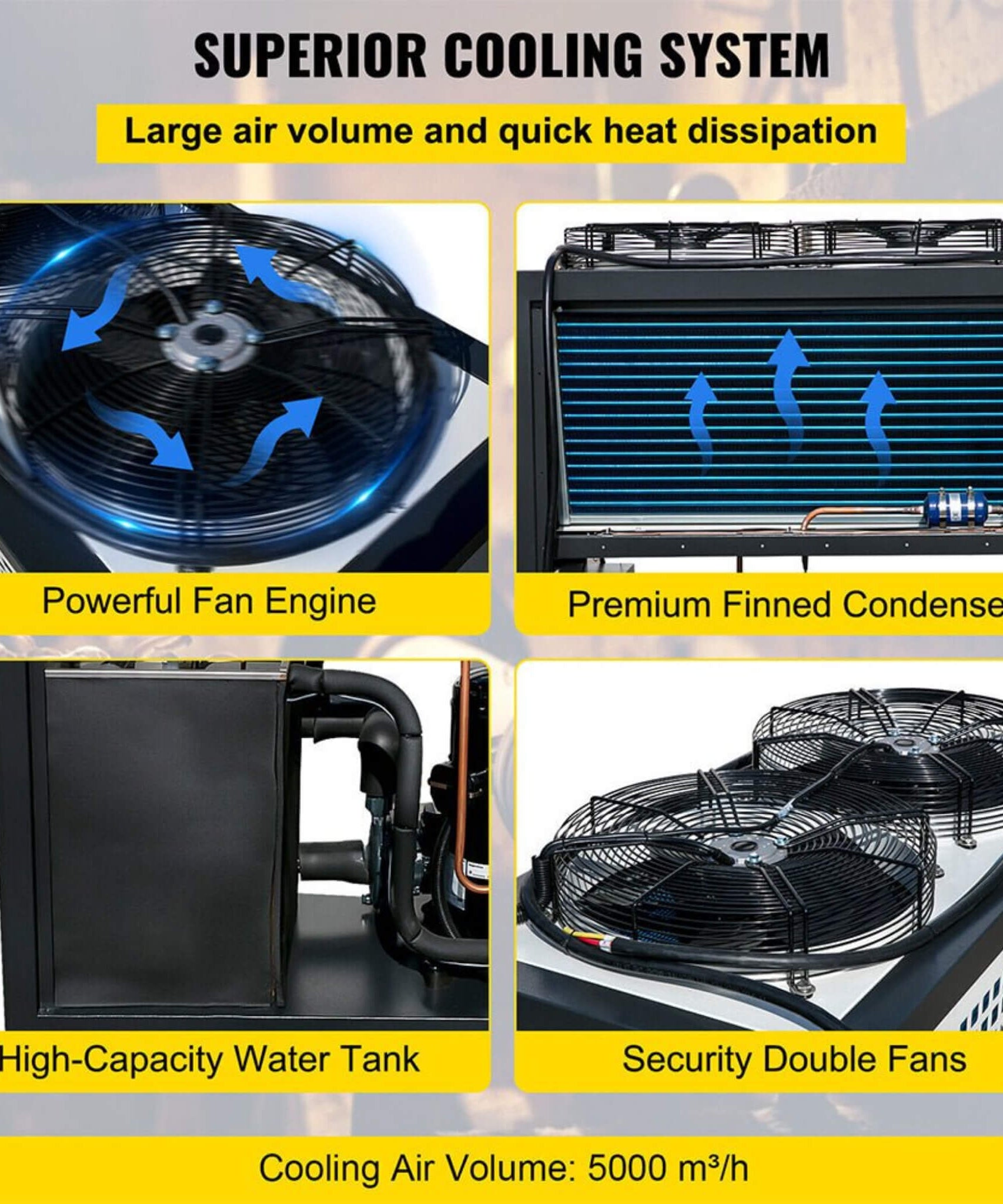 Smart Air-Cooled SS Industrial Water Chiller With LCD Display (SAK26458)