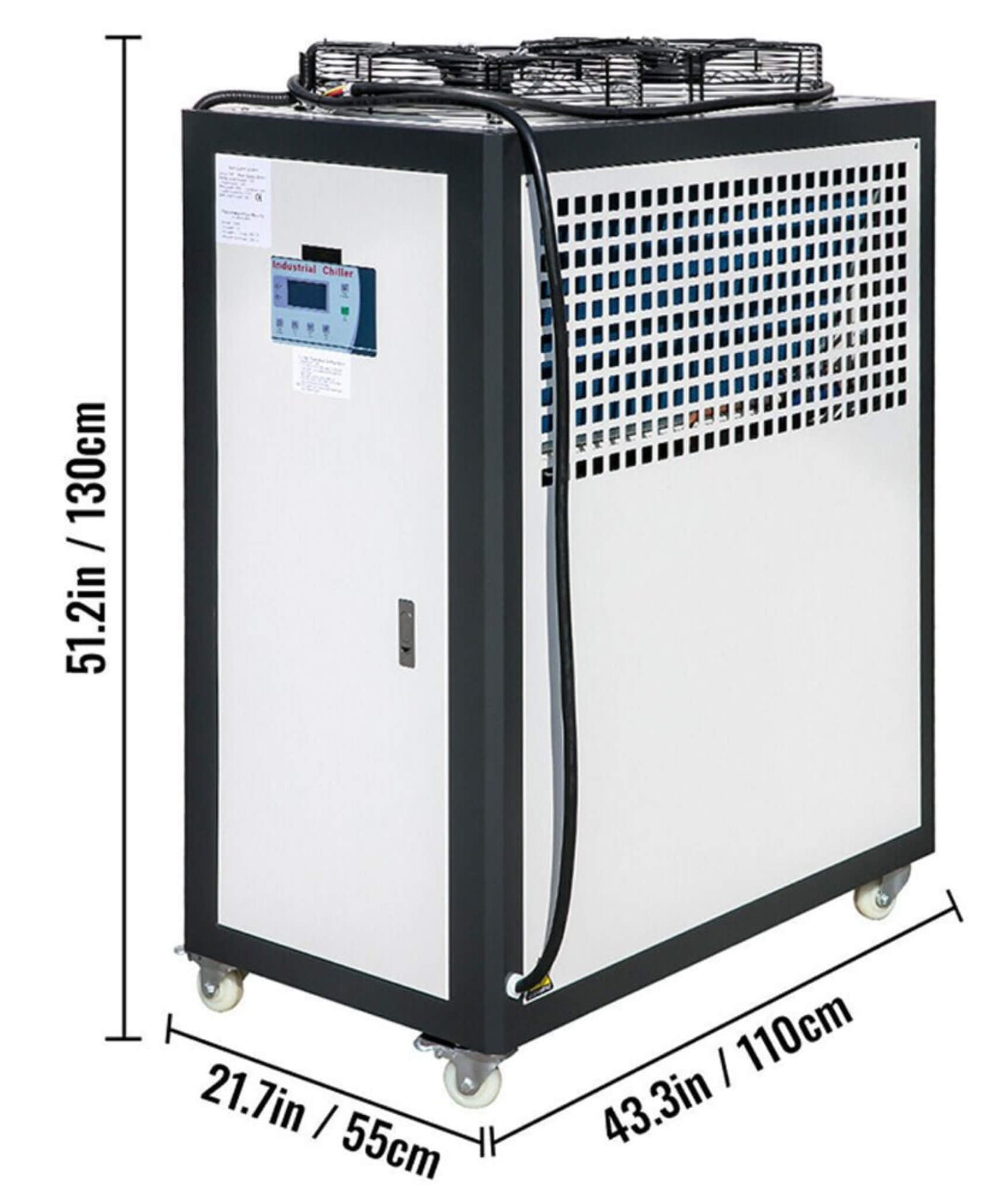 Smart Air-Cooled SS Industrial Water Chiller With LCD Display (SAK26458)