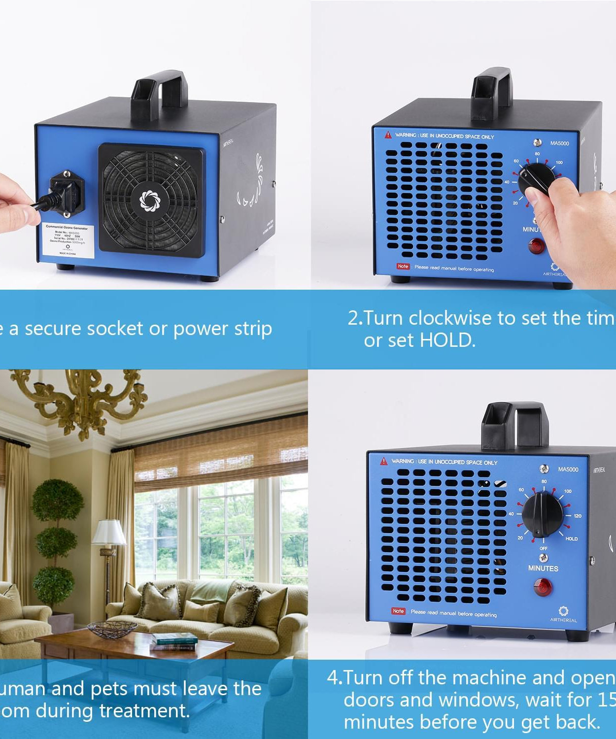 Ozongenerator MA5000, Option für austauschbare Ozonplatte