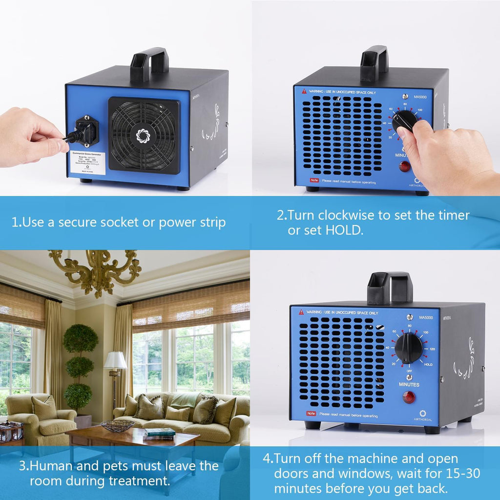 MA5000 Ozone Generator, Replaceable Ozone Plate Option