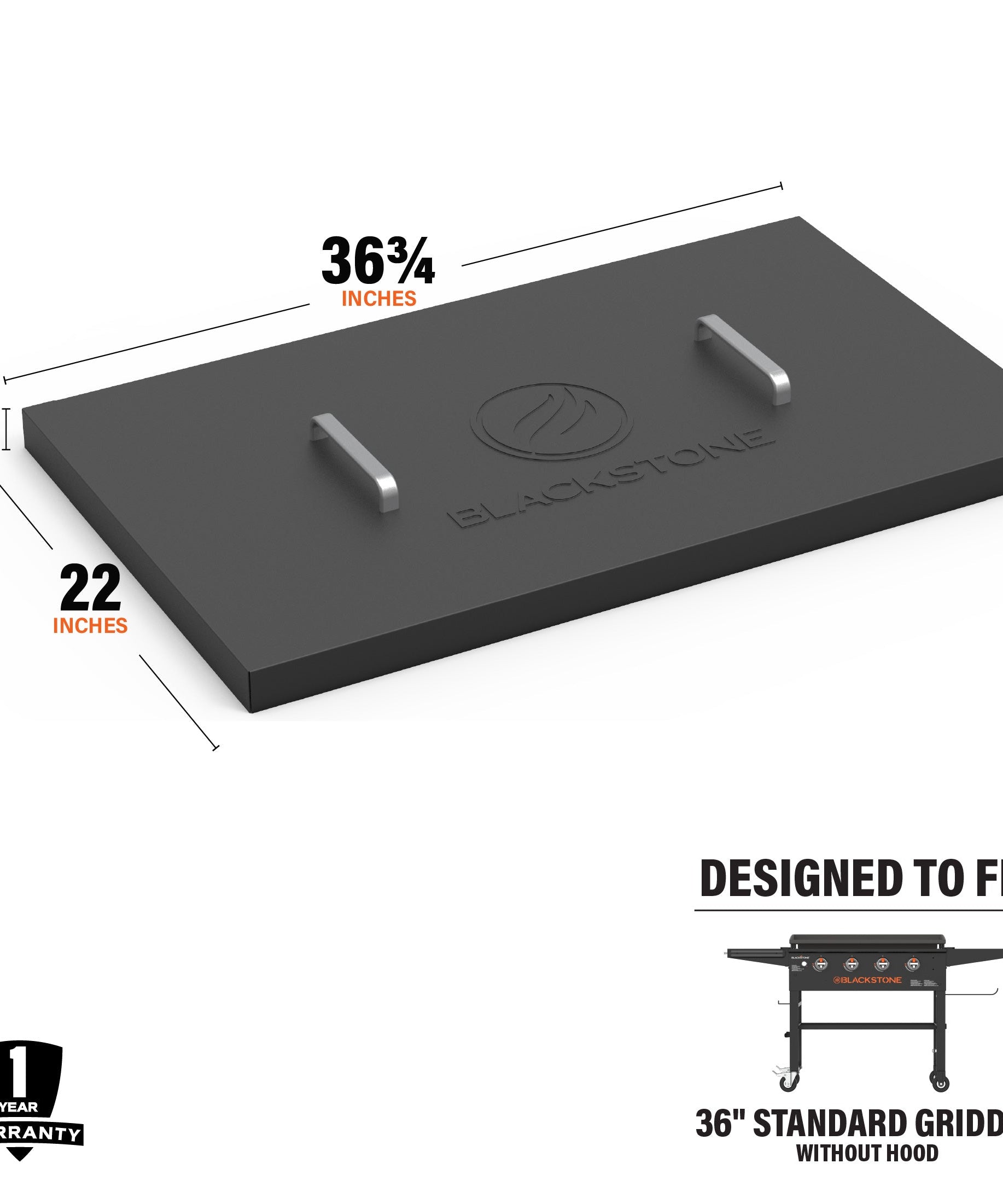 Blackstone 36" Griddle-Abdeckung aus Hartmetall
