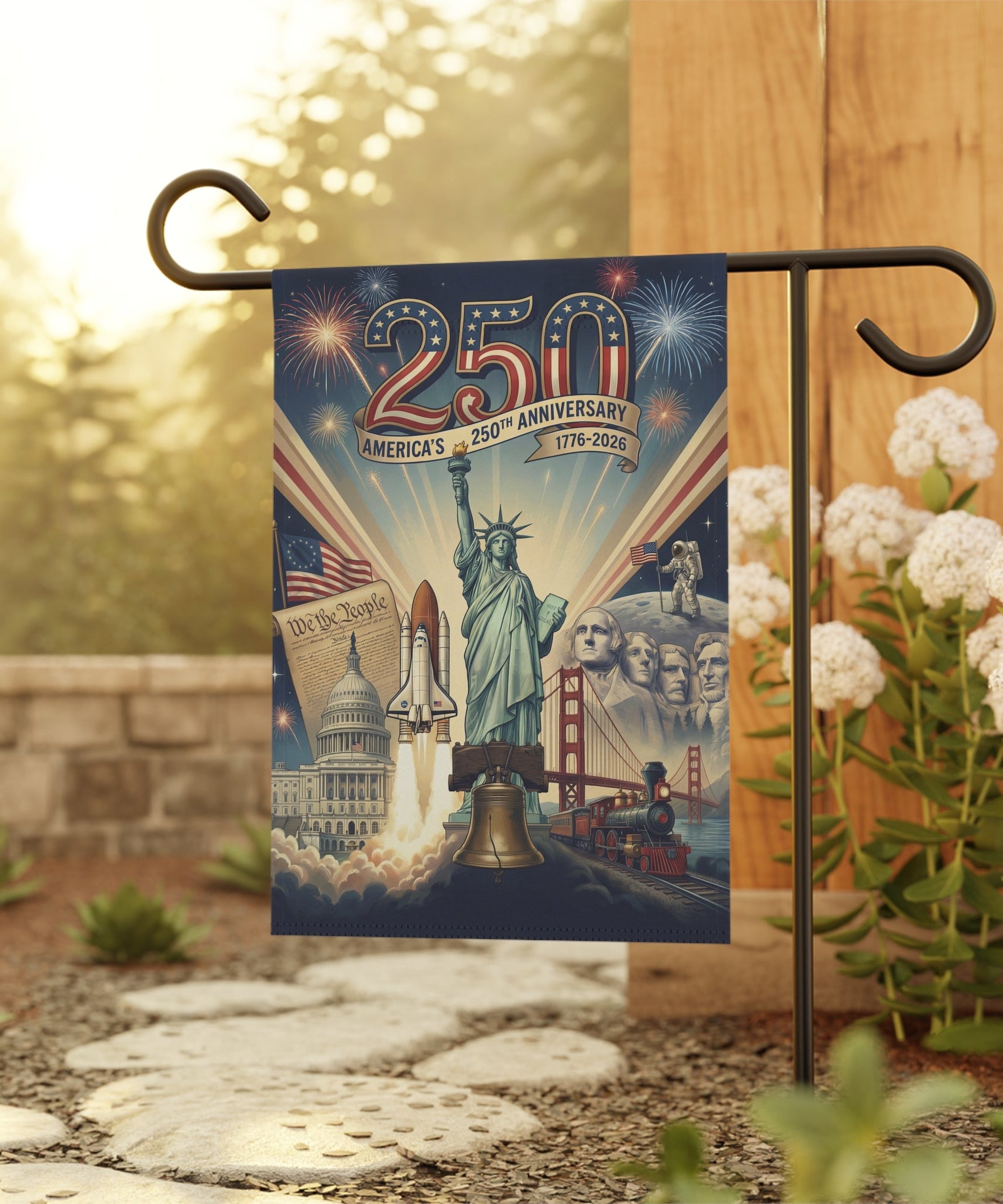 Amerika's 250. Jubiläum Gartenfahne & Hausbanner
