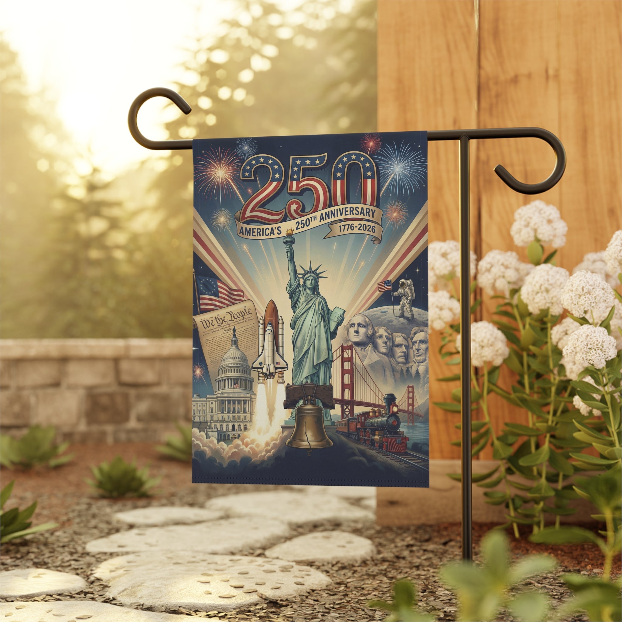 Amerika's 250. Jubiläum Gartenfahne & Hausbanner