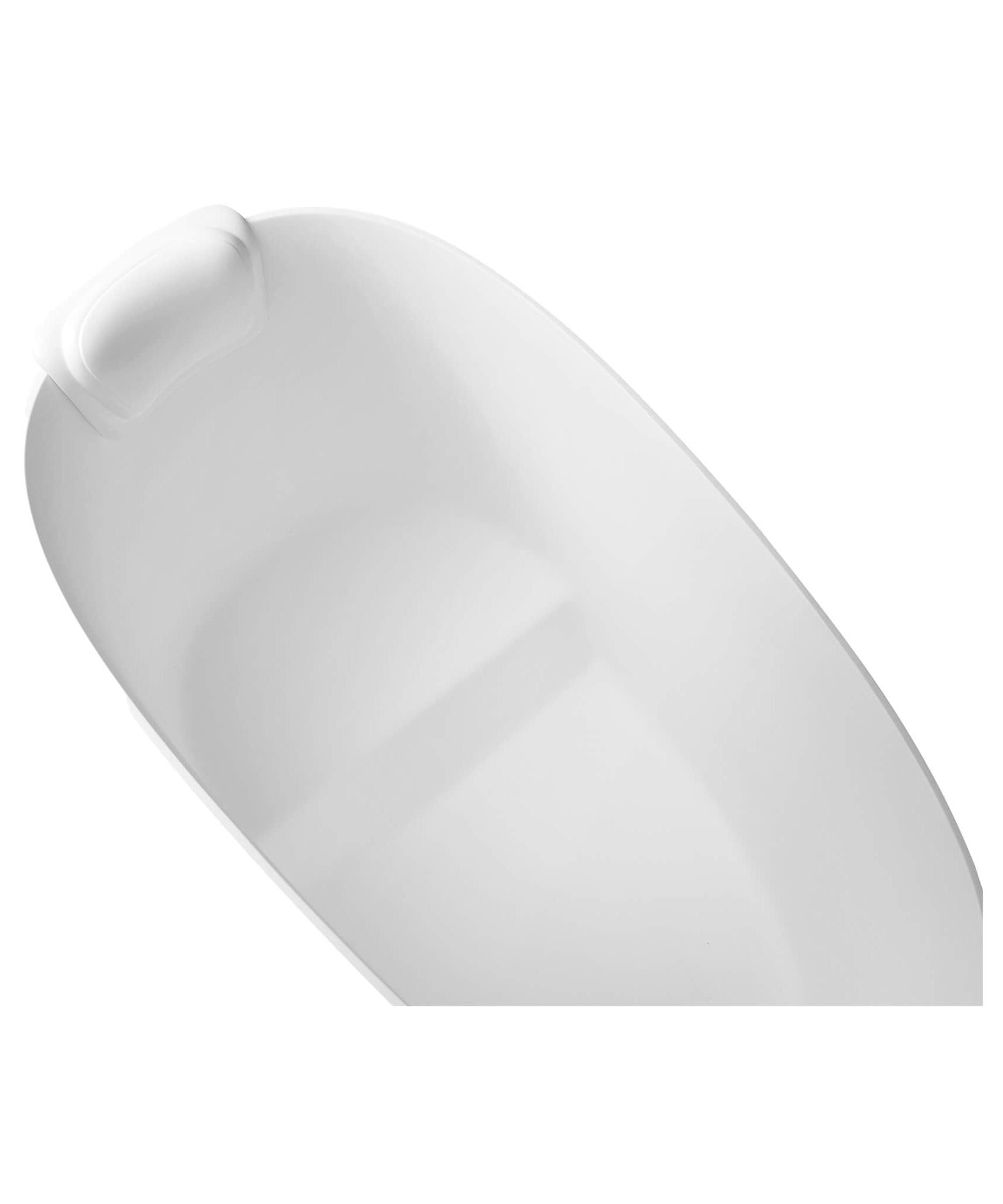 Nuvia 51-Inch Solid Surface Oval Freestanding Bathtub With Seat And Headrest (SAK61983)