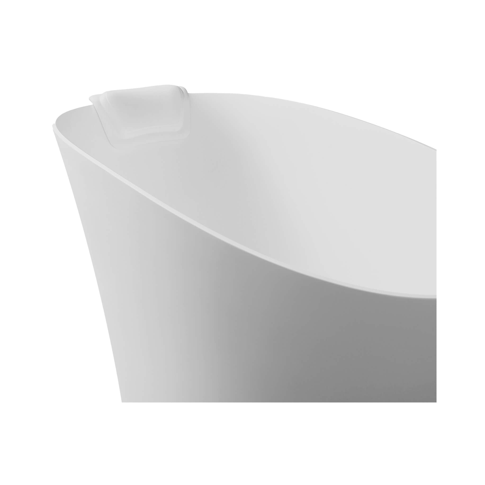 Nuvia 51-Inch Solid Surface Oval Freestanding Bathtub With Seat And Headrest (SAK61983)