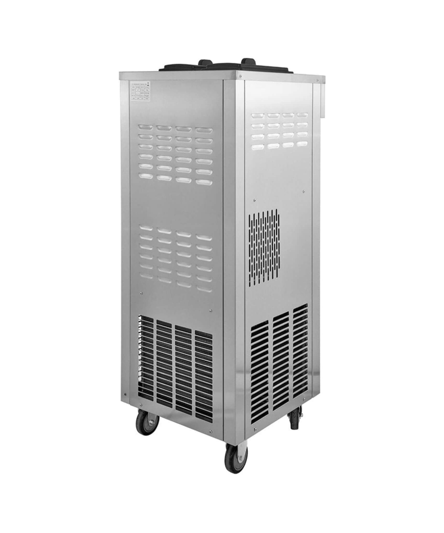 53-Inch Freestanding 3-Flavors Commercial Soft Serve Yogurt Ice Cream Machine Maker With Auto Clean (SAK74031)