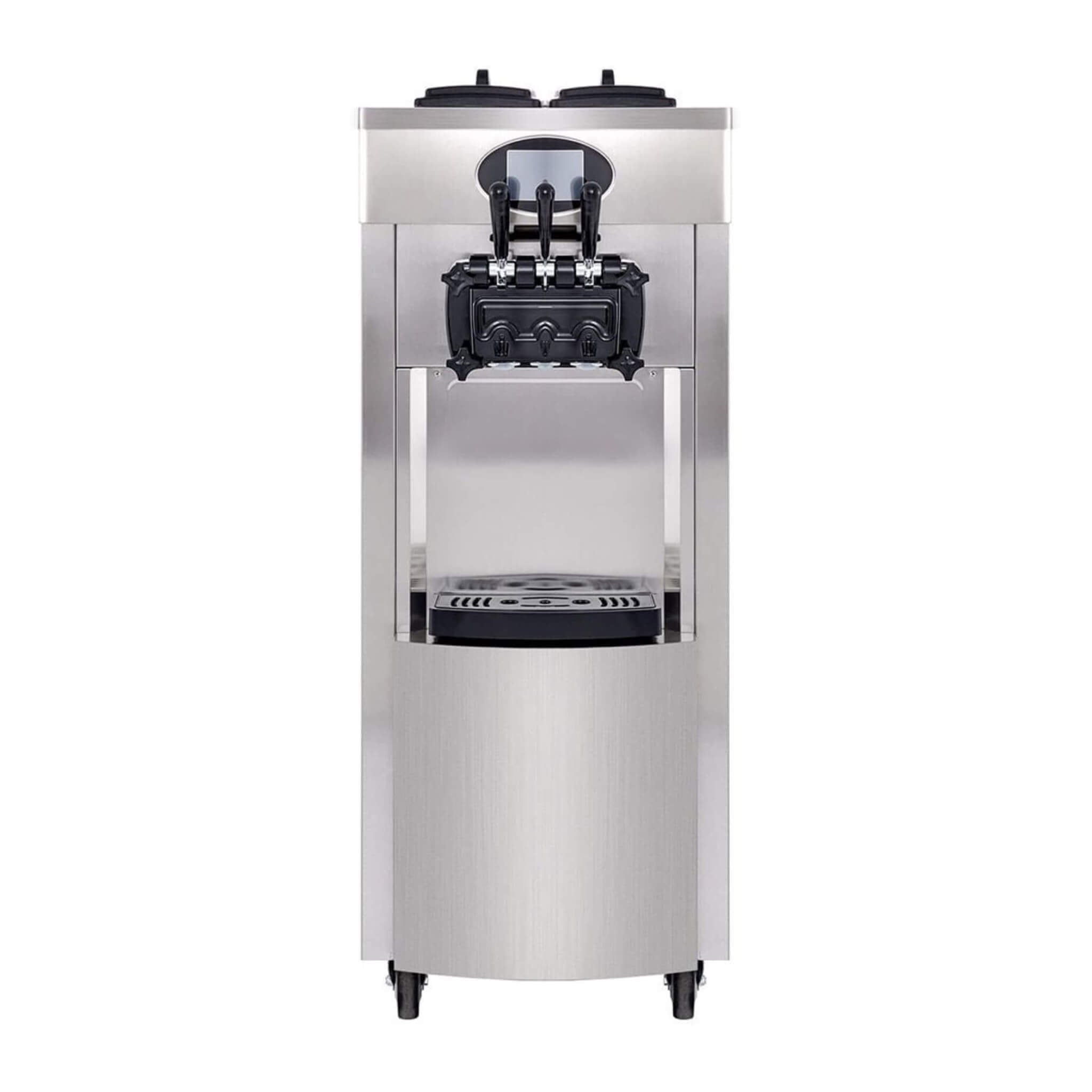 53-Inch Freestanding 3-Flavors Commercial Soft Serve Yogurt Ice Cream Machine Maker With Auto Clean (SAK74031)