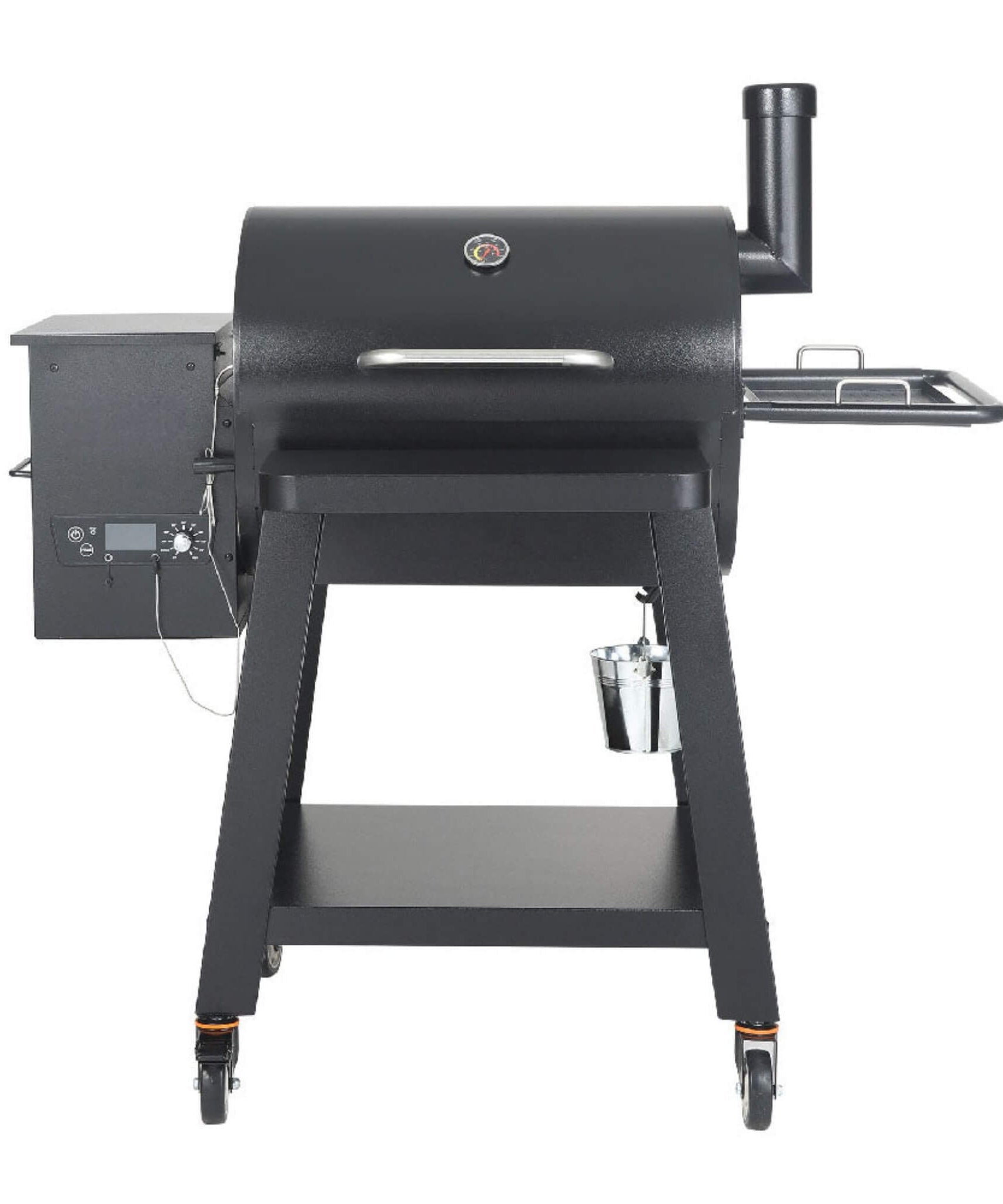 53-Inch Heavy-Duty Portable Wood Pellet BBQ Grill With Cart (SAK93641)
