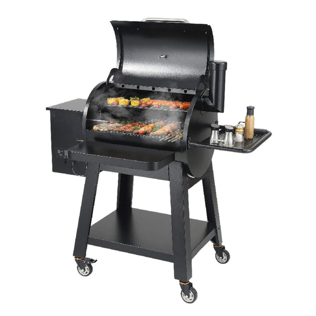 53-Inch Heavy-Duty Portable Wood Pellet BBQ Grill With Cart (SAK93641)