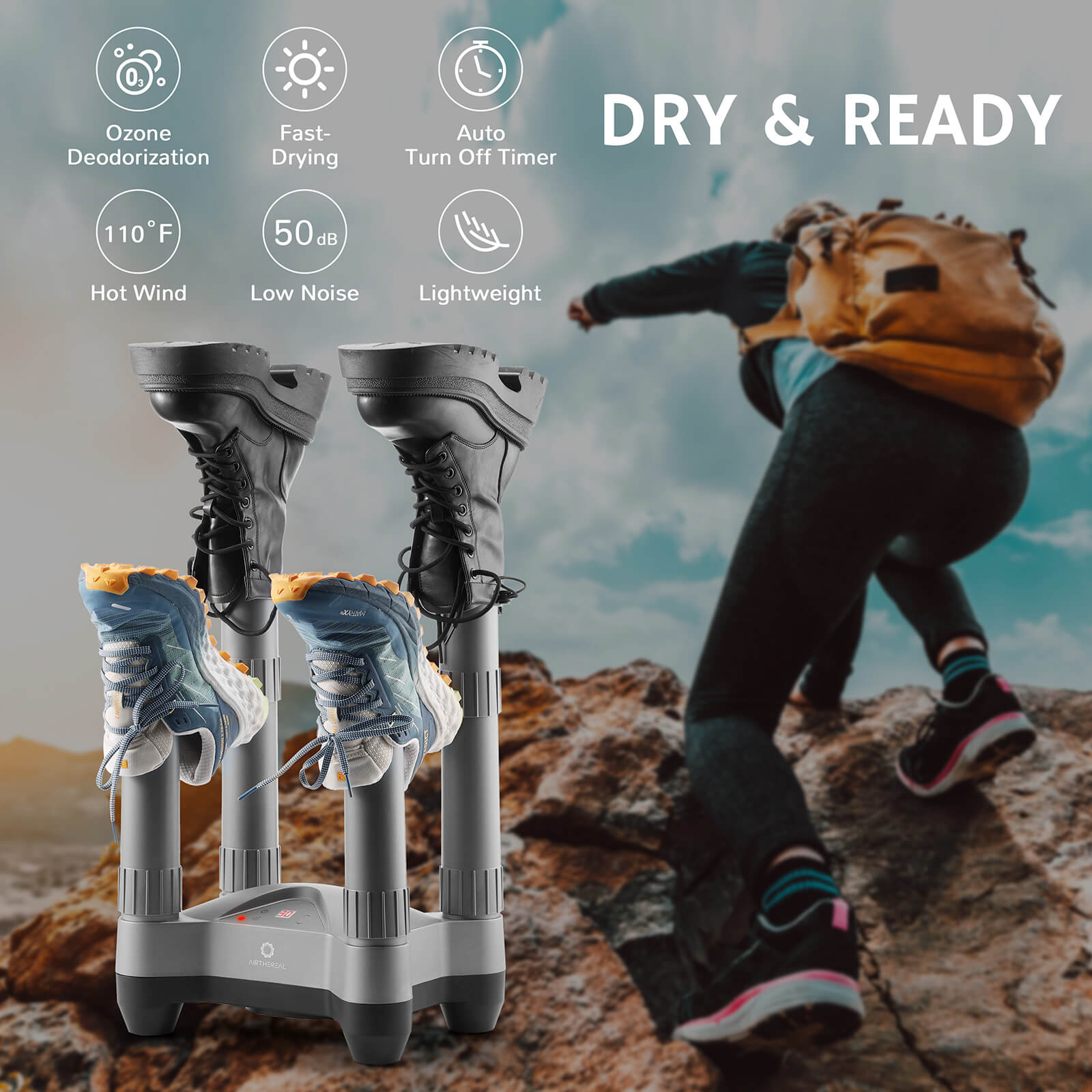 SD20 Boot and Shoe Dryer and Deodorizer with Heat
