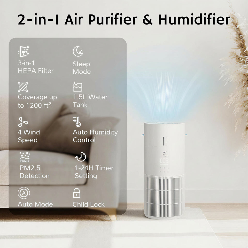 Ethereal Rain AEH300 Air Purifier & Humidifier Combo