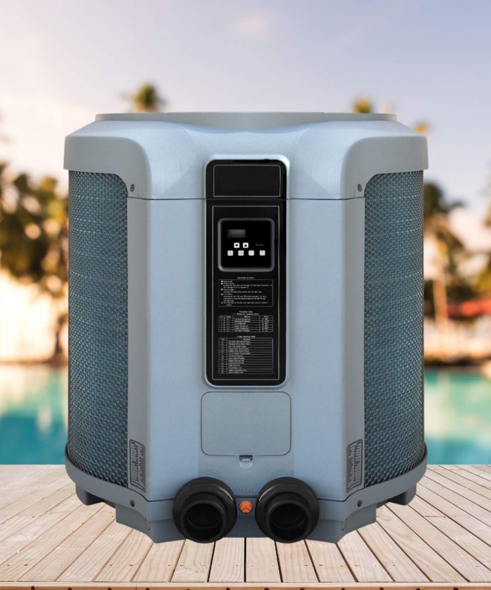 53K BTU Ultra Quiet Above Ground Swimming Pool Heater Pump (SAK95864)