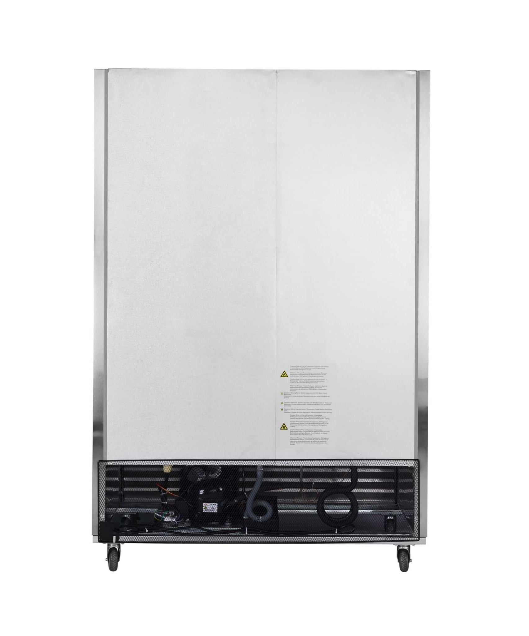 54-Inch 42.2 Cu.Ft Commercial Stainless Steel 2-Section Upright Reach-In Freezer (SAK35148)