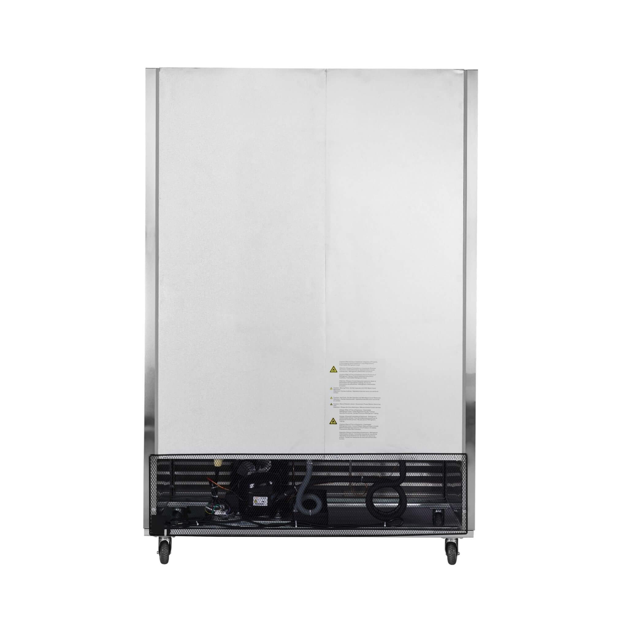 54-Inch 42.2 Cu.Ft Commercial Stainless Steel 2-Section Upright Reach-In Freezer (SAK35148)