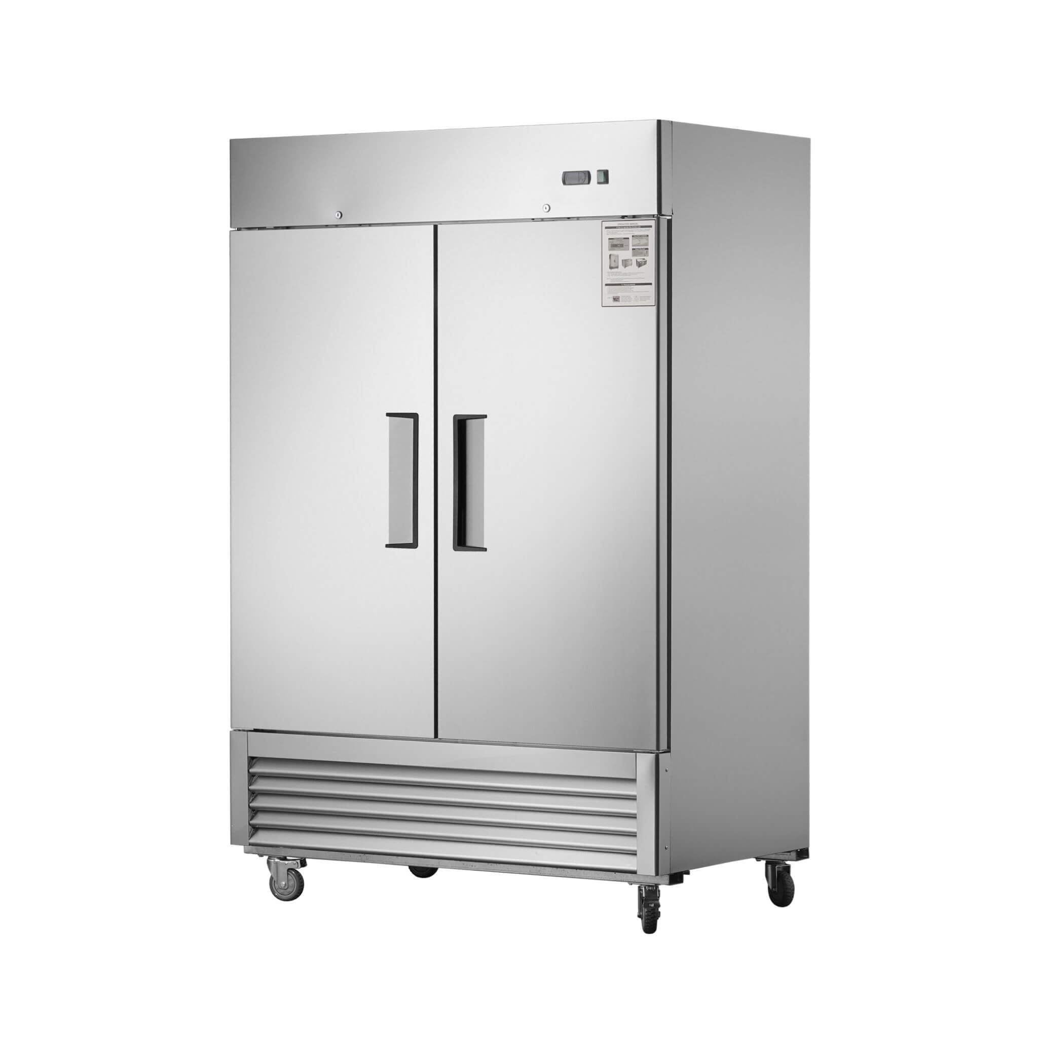 54-Inch 42.2 Cu.Ft Commercial Stainless Steel 2-Section Upright Reach-In Freezer (SAK35148)