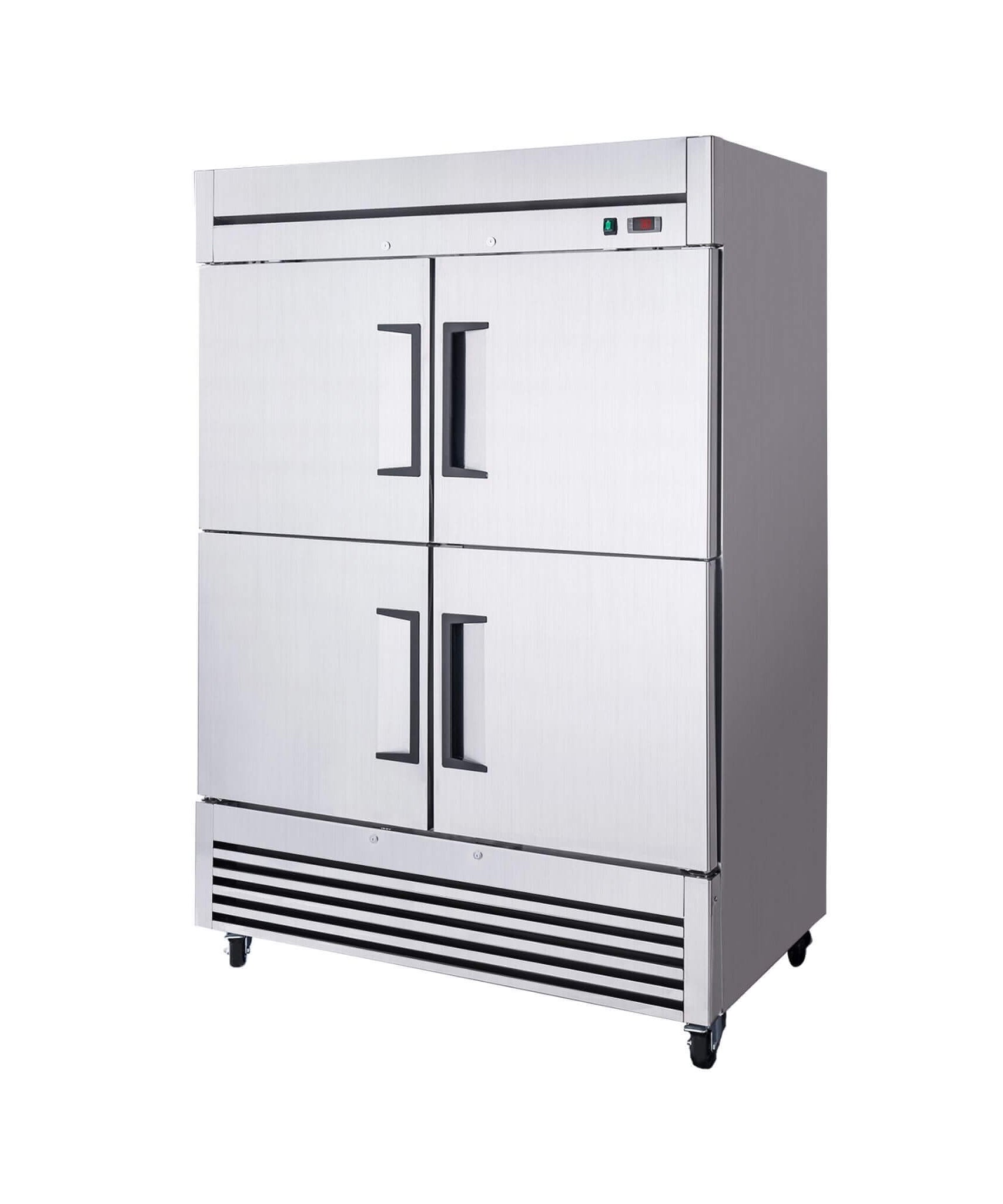 54-Inch 49 Cu.Ft Commercial 6-Shelves Stainless Steel Reach-In Freezer (SAK10247)