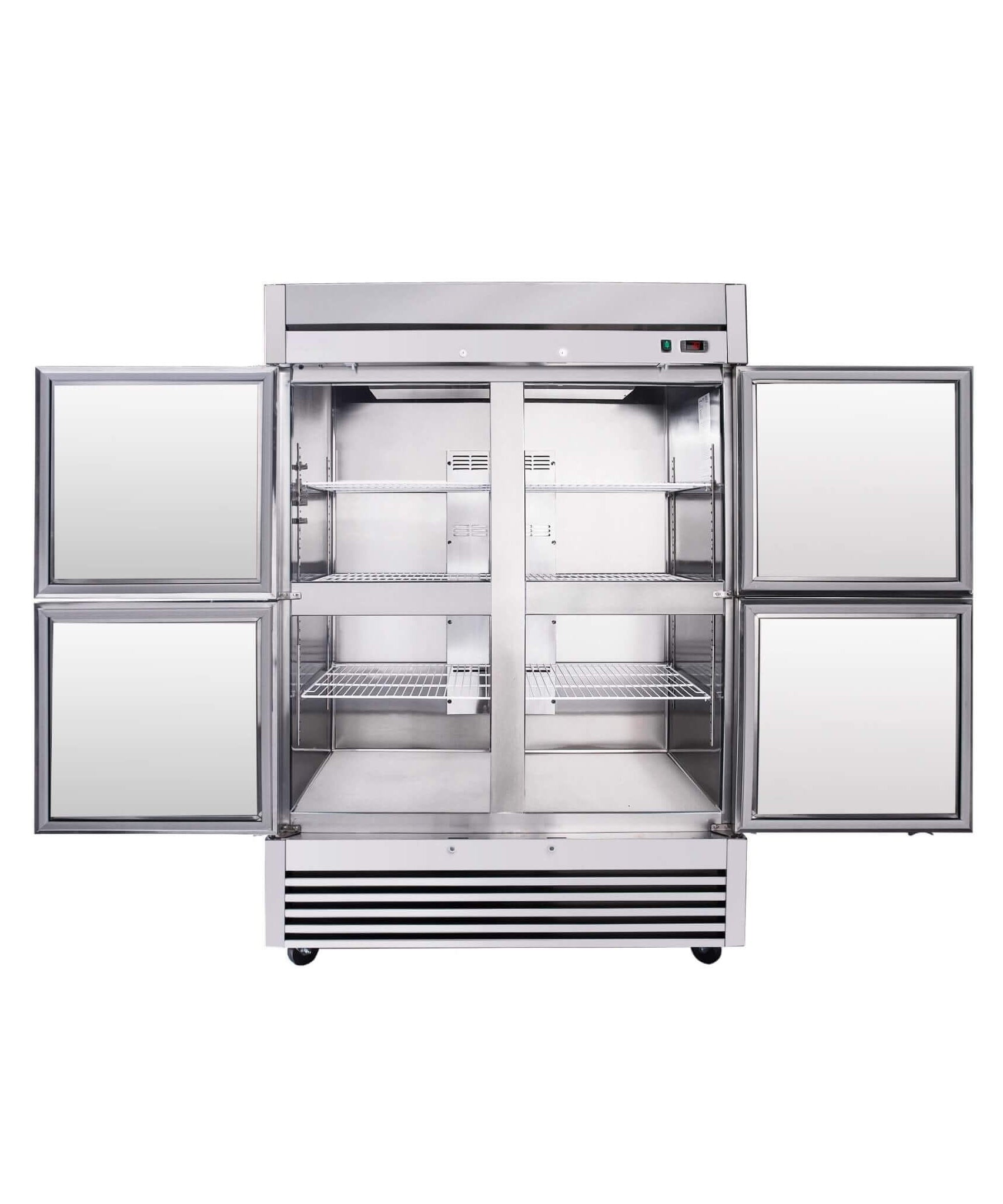54-Inch 49 Cu.Ft Commercial 6-Shelves Stainless Steel Reach-In Freezer (SAK10247)