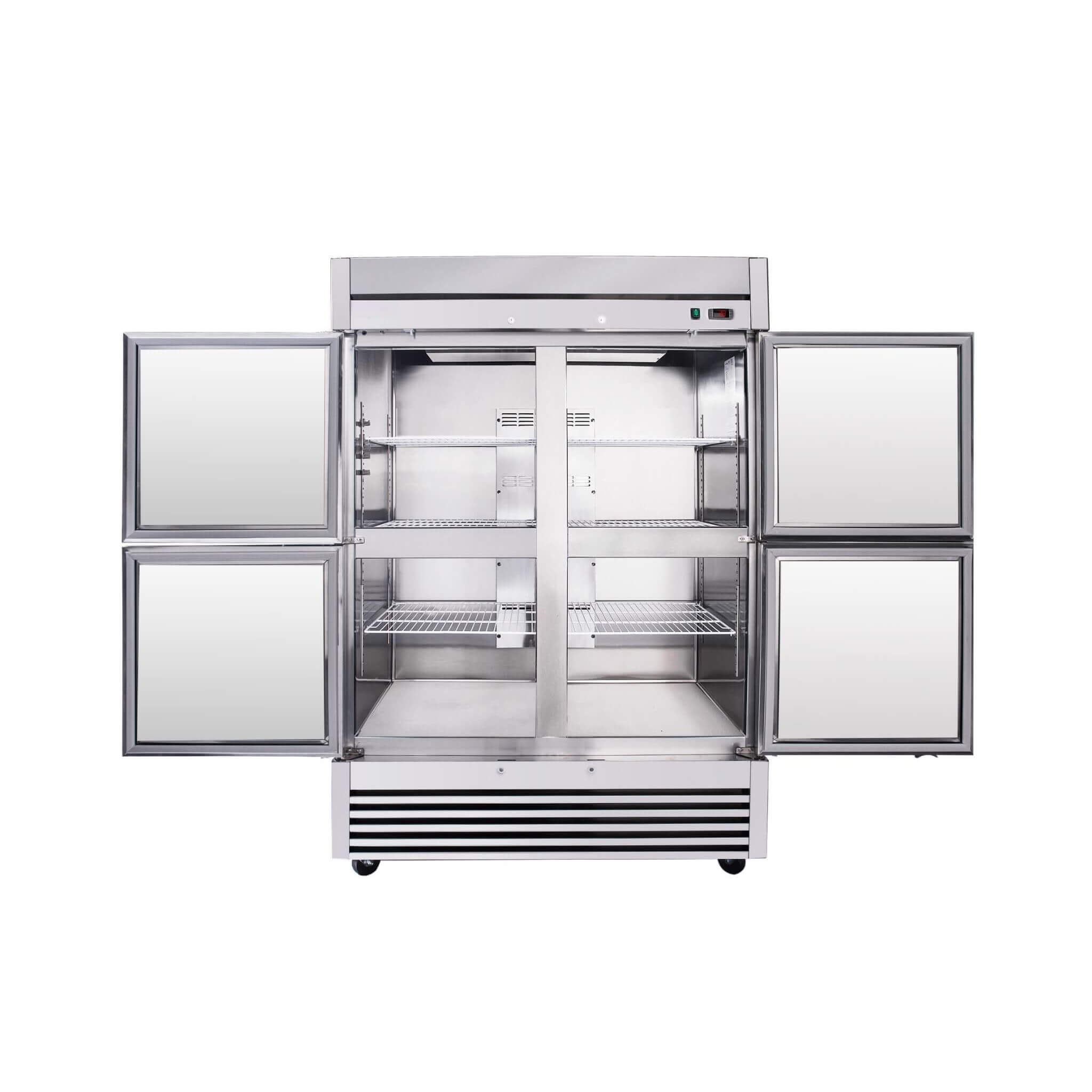 54-Inch 49 Cu.Ft Commercial 6-Shelves Stainless Steel Reach-In Freezer (SAK10247)
